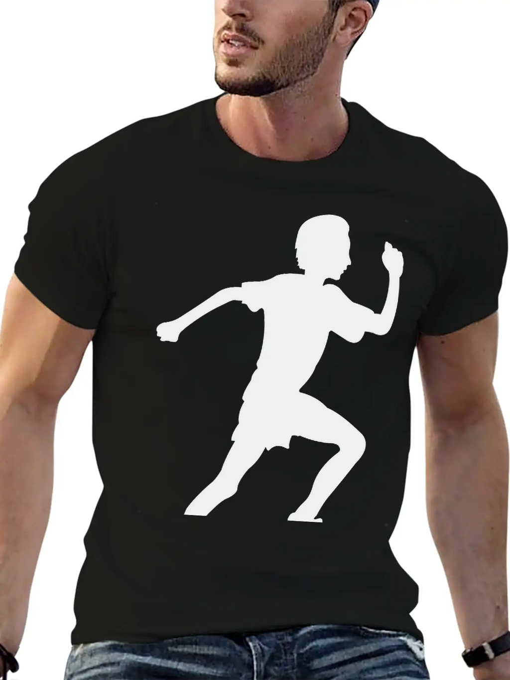 Running Boy Modern Fit Casual T-Shirt – Clean And Versatile Design