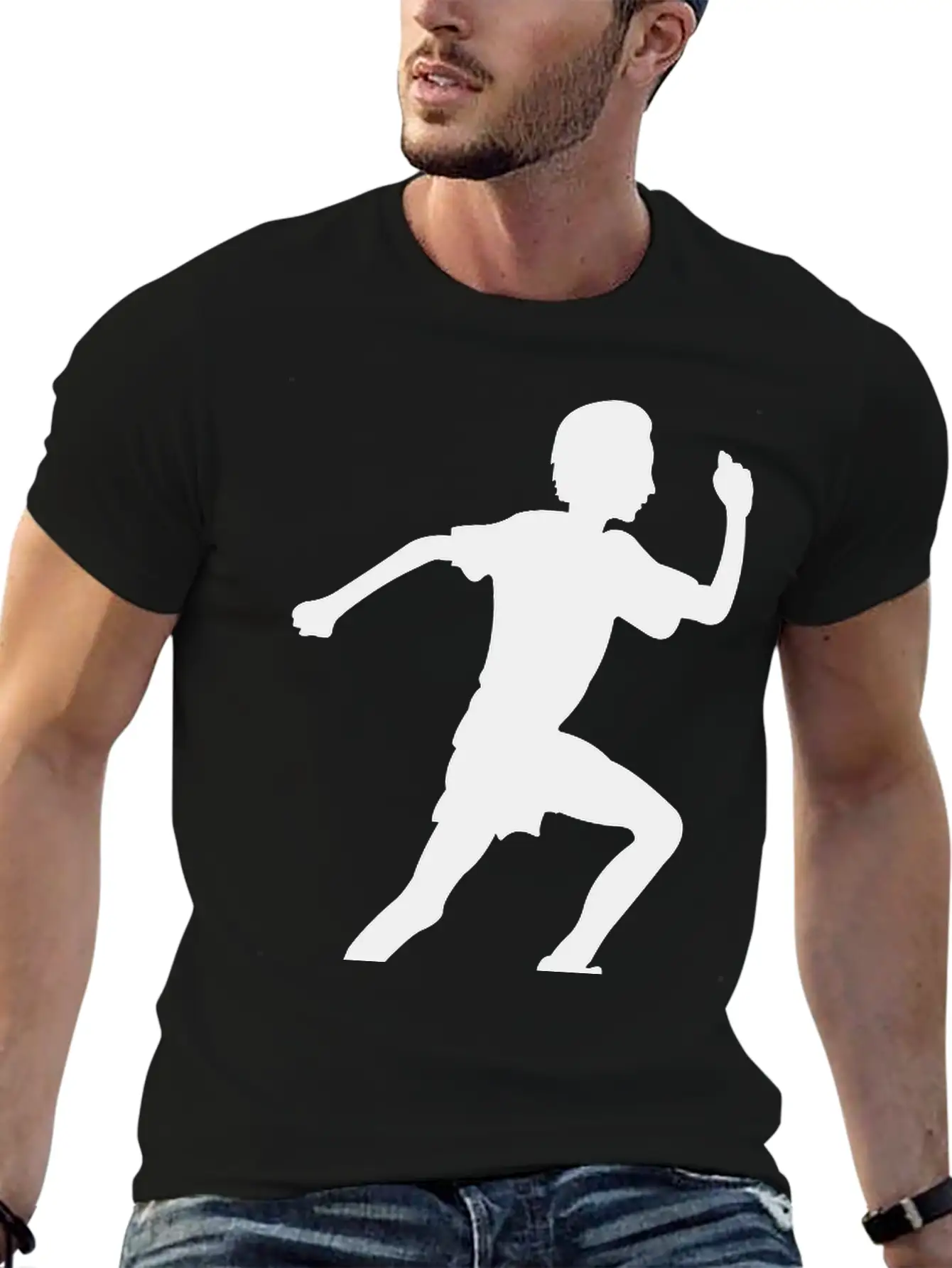 Running Boy Modern Fit Casual T-Shirt – Clean And Versatile Design