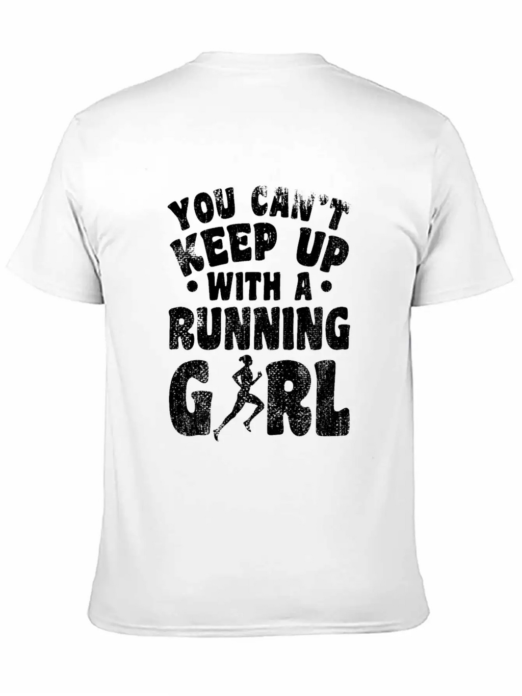 Running Girl Essential Cotton Tee For Daily Outfits – Unisex Style