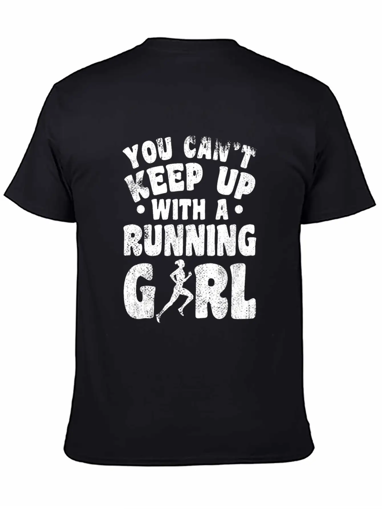 Running Girl Essential Cotton Tee For Daily Outfits – Unisex Style