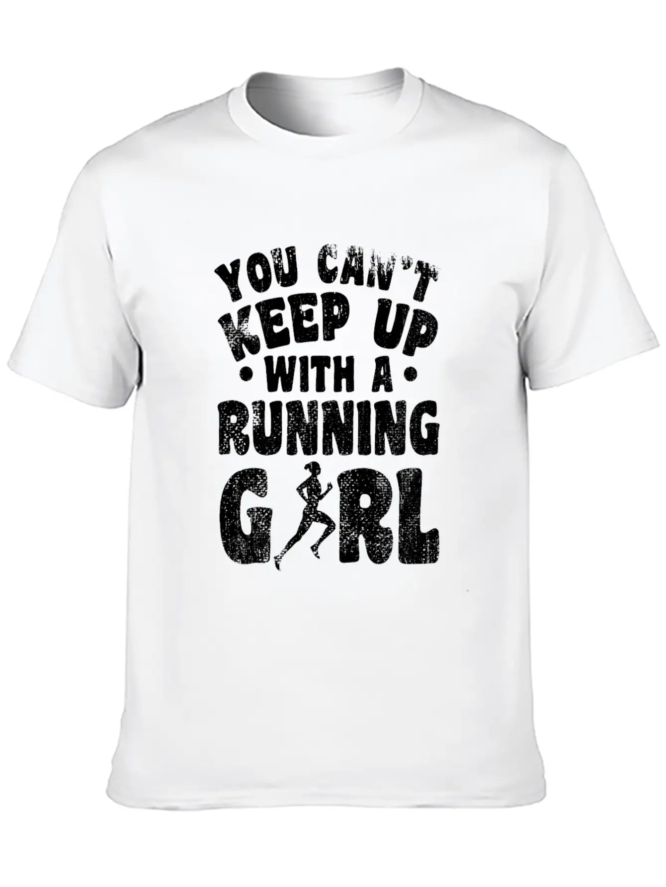 Running Girl Essential Cotton Tee For Daily Outfits – Unisex Style