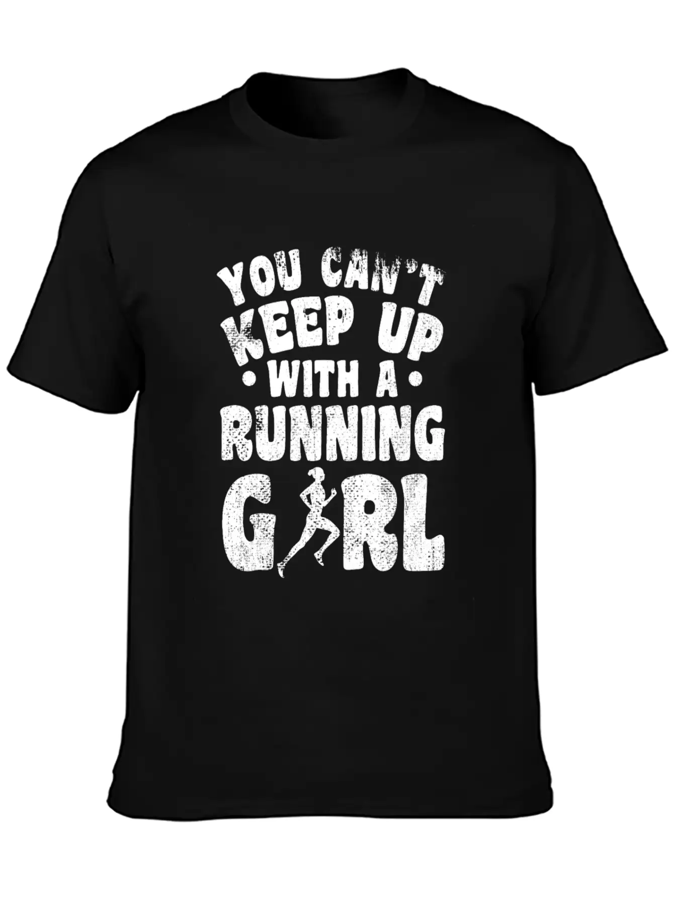 Running Girl Essential Cotton Tee For Daily Outfits – Unisex Style