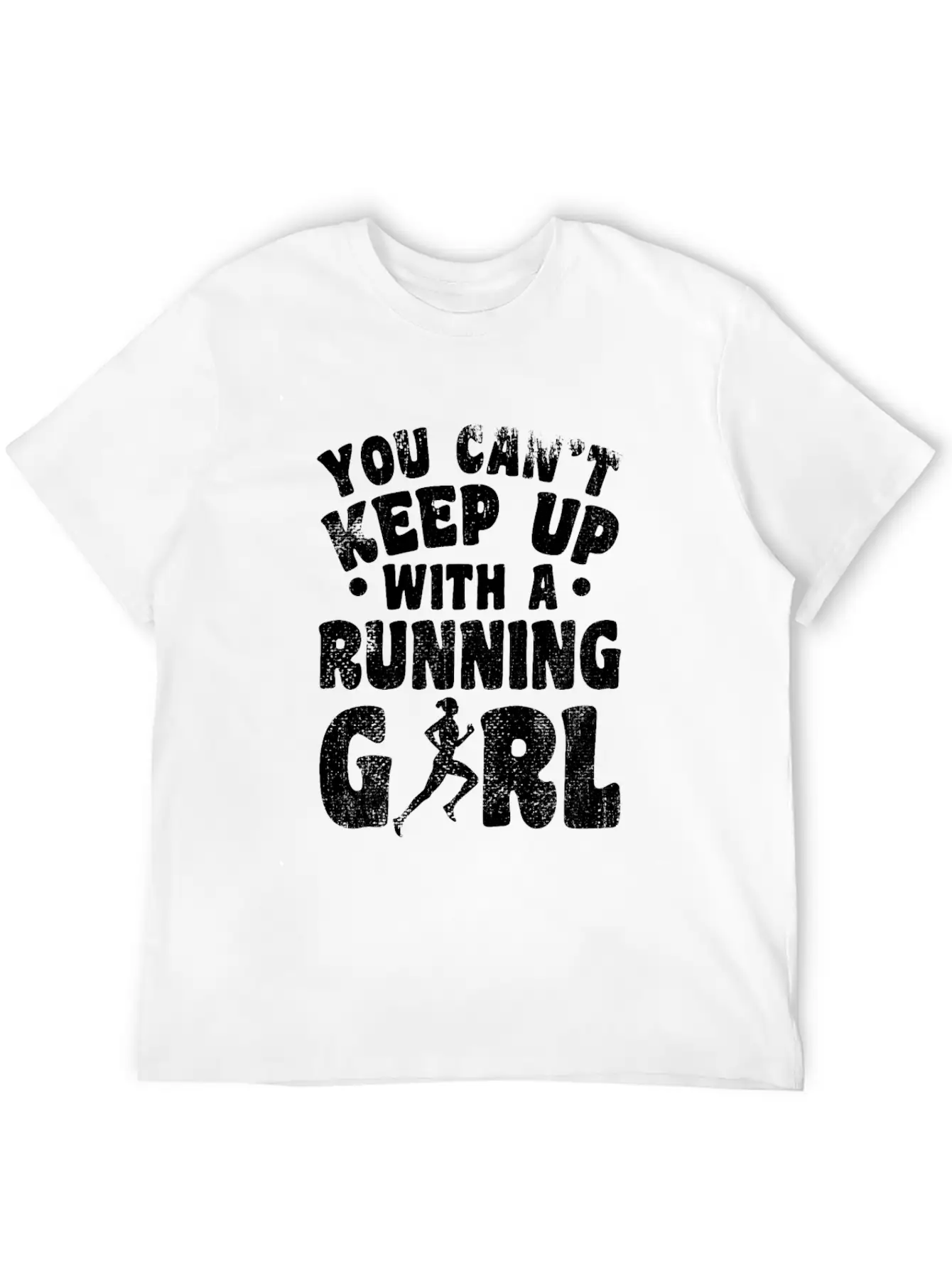 Running Girl Essential Cotton Tee For Daily Outfits – Unisex Style
