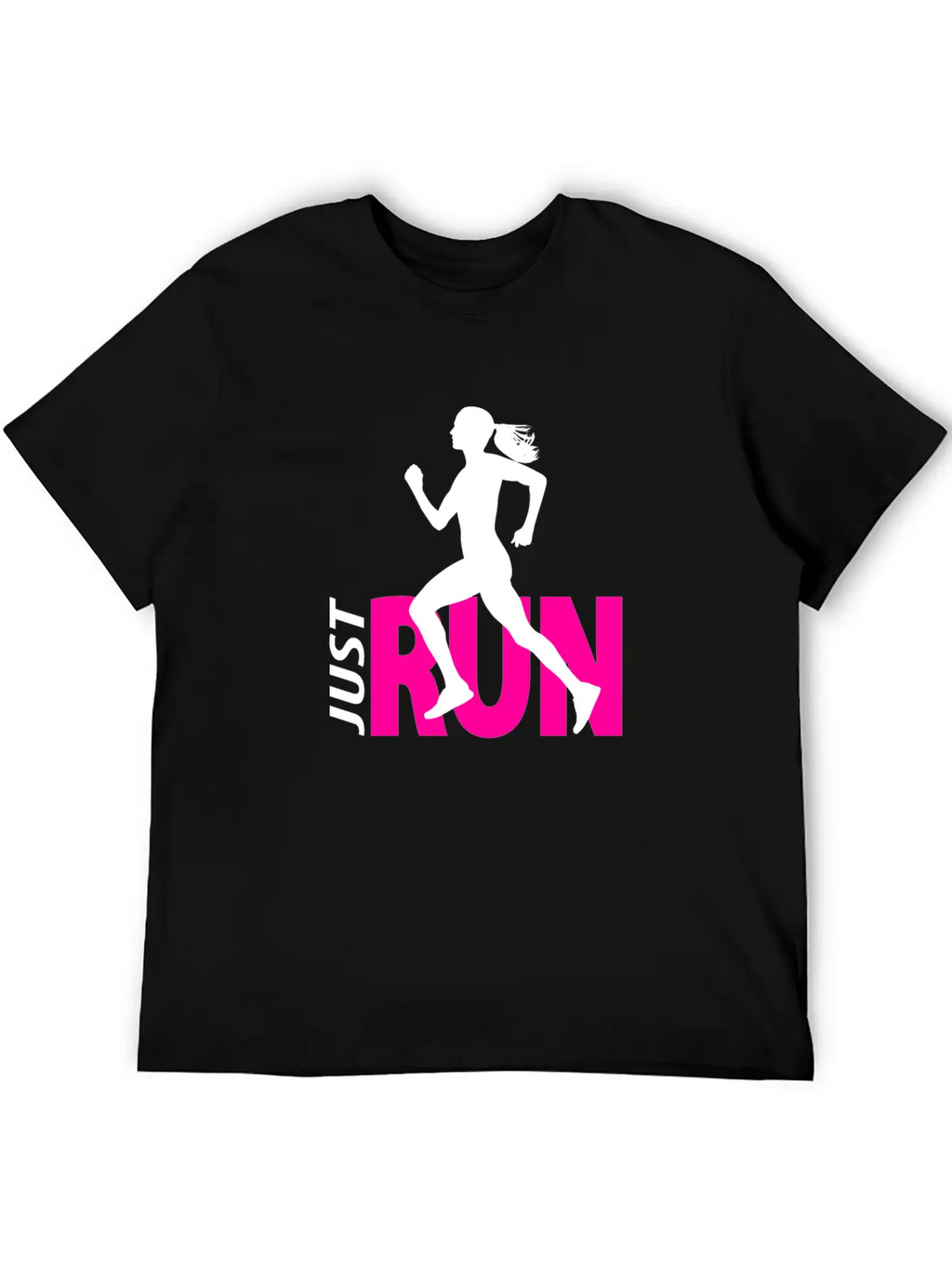 Running Girl Stylish Everyday T-Shirt – Unisex Basic Cotton Tee
