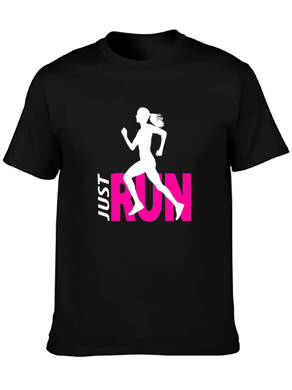 Running Girl Stylish Everyday T-Shirt – Unisex Basic Cotton Tee