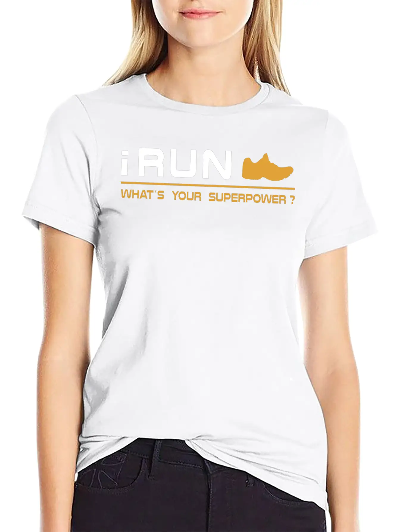 Running - I Run, What's Your Superpower Basic Graphic T-Shirt – Daily Comfort In Soft Cotton