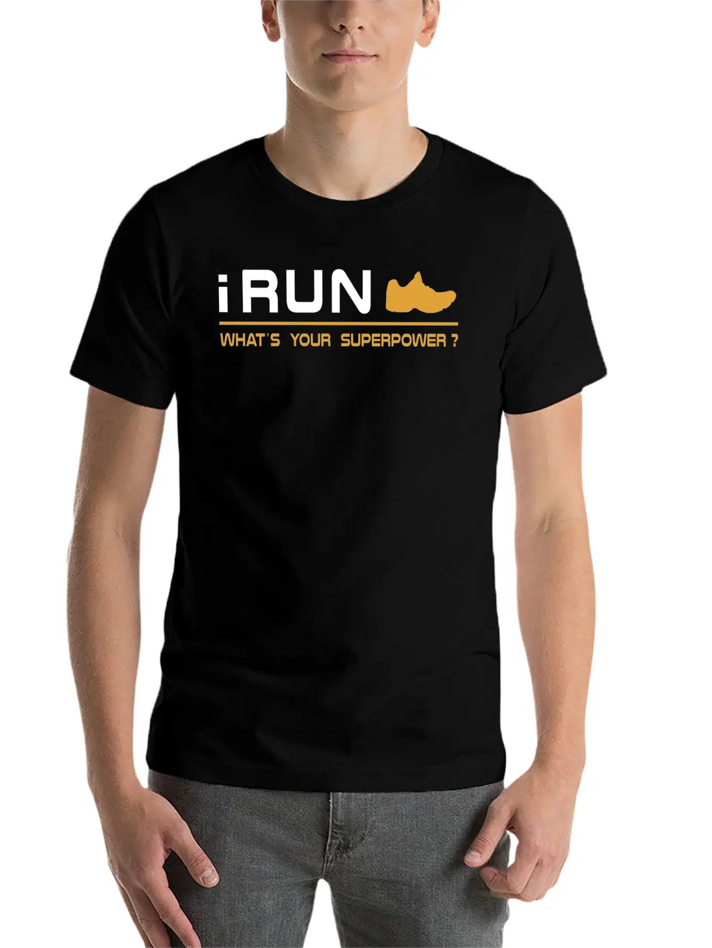 Running - I Run, What's Your Superpower Basic Graphic T-Shirt – Daily Comfort In Soft Cotton
