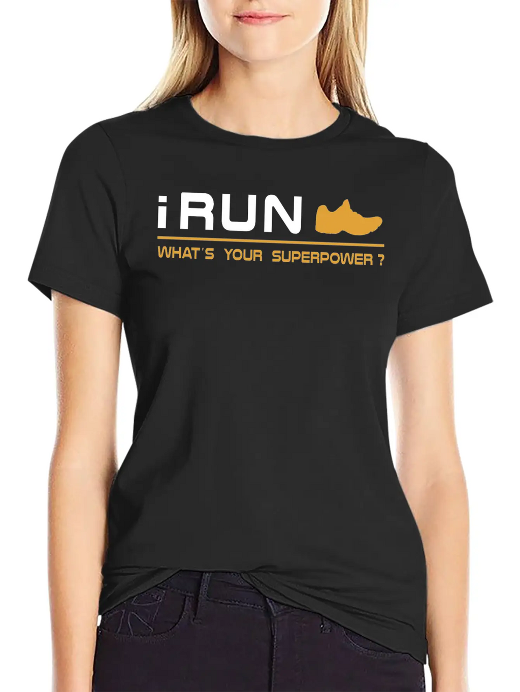 Running - I Run, What's Your Superpower Basic Graphic T-Shirt – Daily Comfort In Soft Cotton