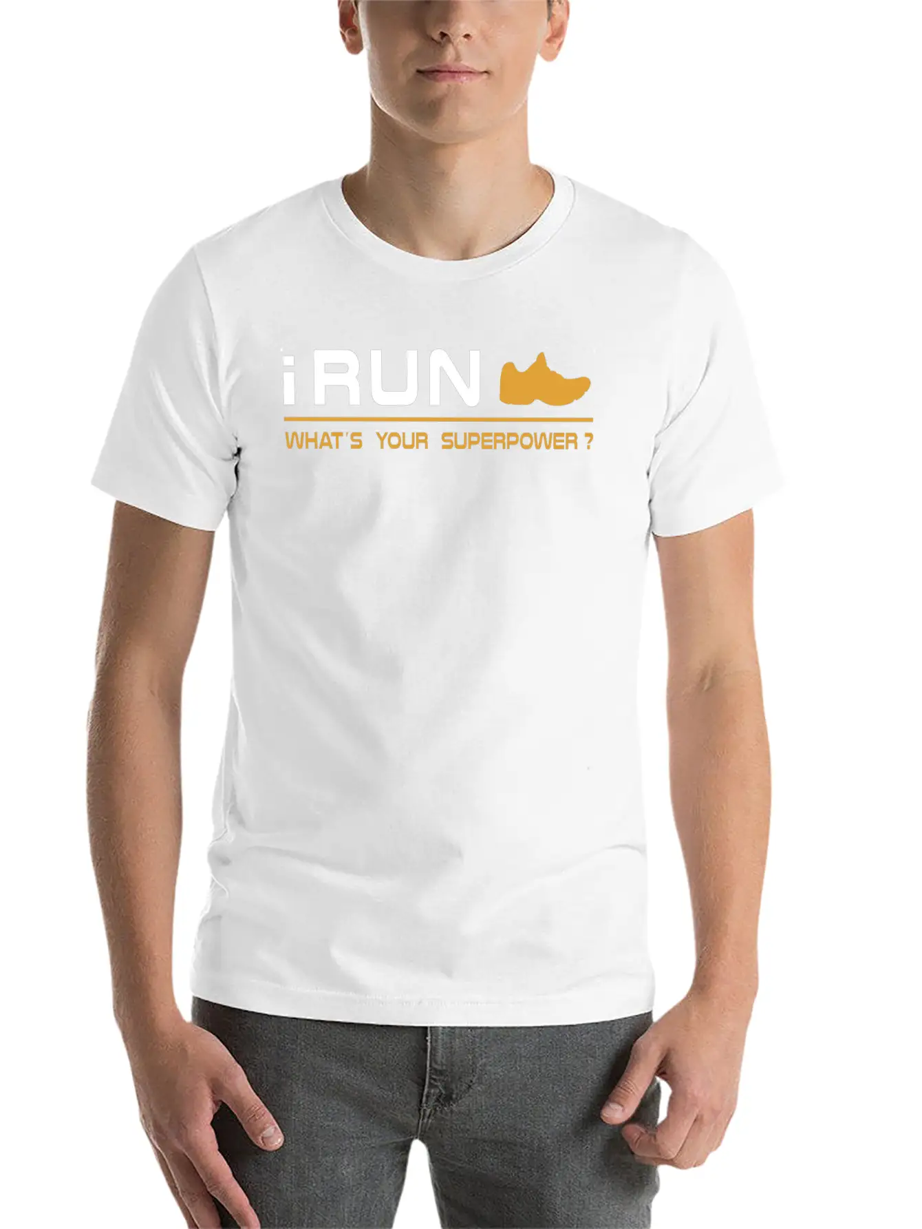 Running - I Run, What's Your Superpower Basic Graphic T-Shirt – Daily Comfort In Soft Cotton