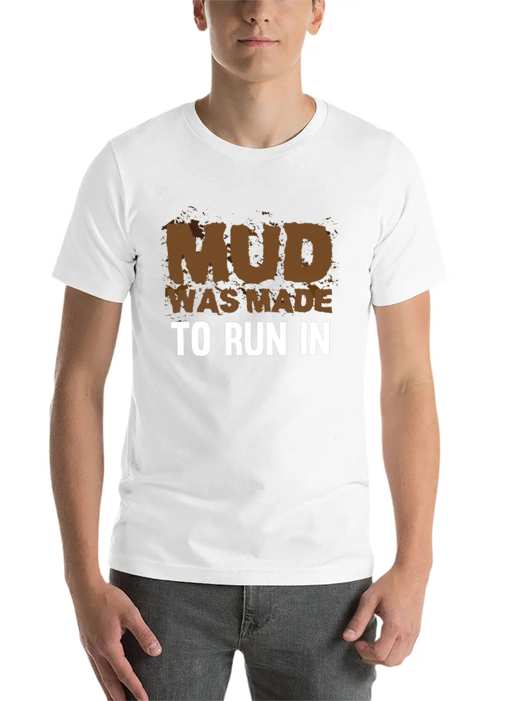 Running In Mud - Mud Run Mudder Runner Classic Cotton Tee – Unisex Comfort For Any Season