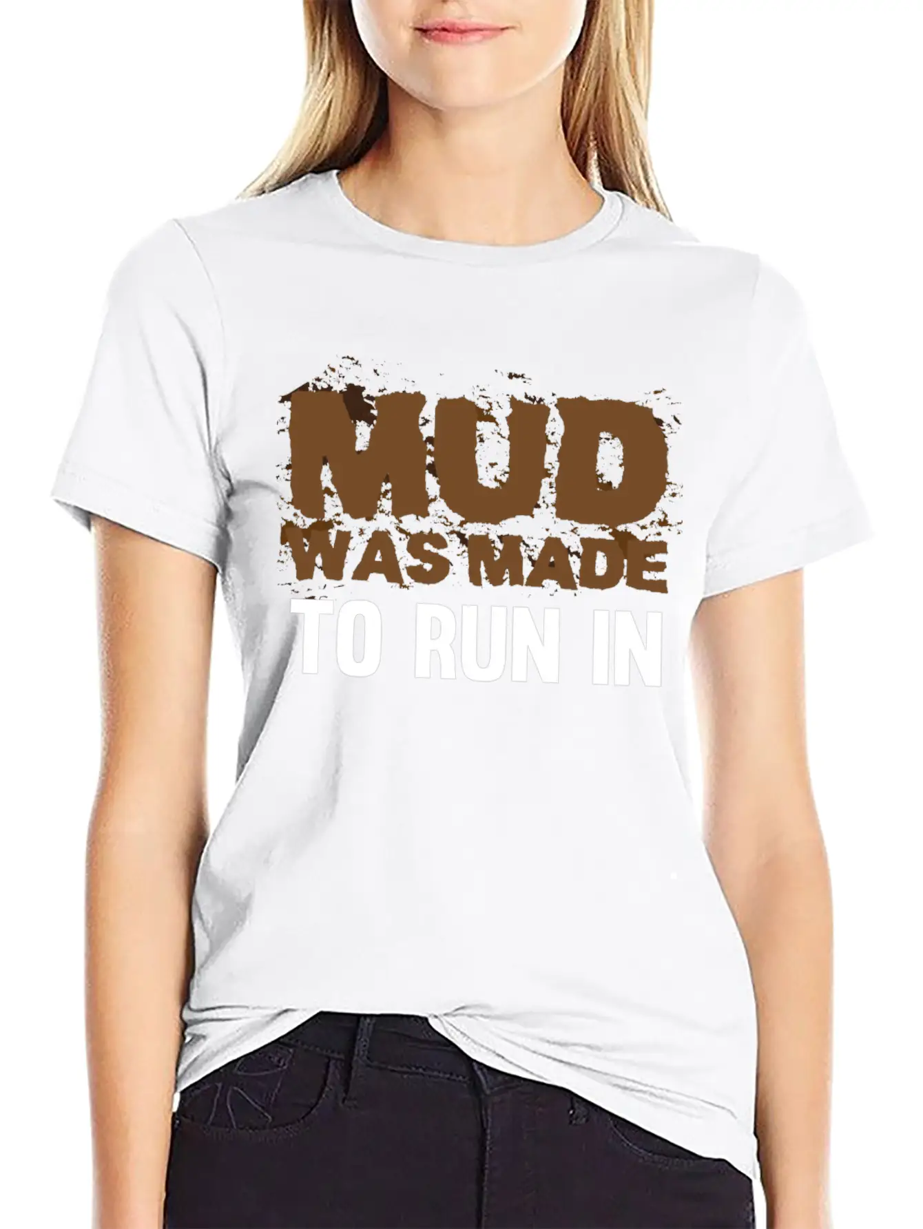 Running In Mud - Mud Run Mudder Runner Classic Cotton Tee – Unisex Comfort For Any Season