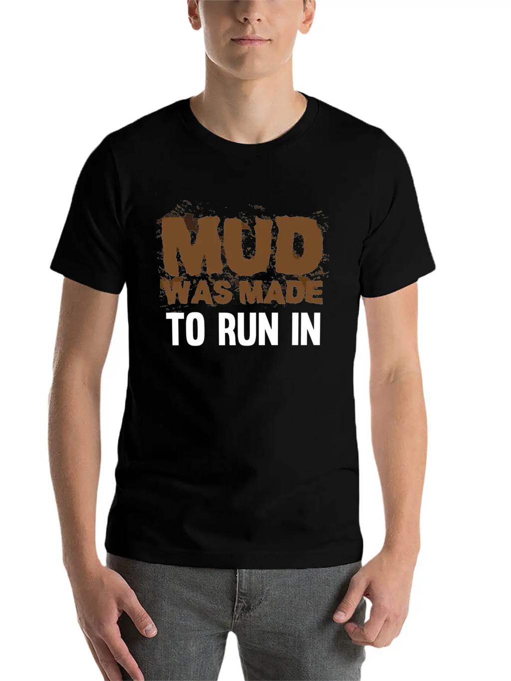 Running In Mud - Mud Run Mudder Runner Classic Cotton Tee – Unisex Comfort For Any Season