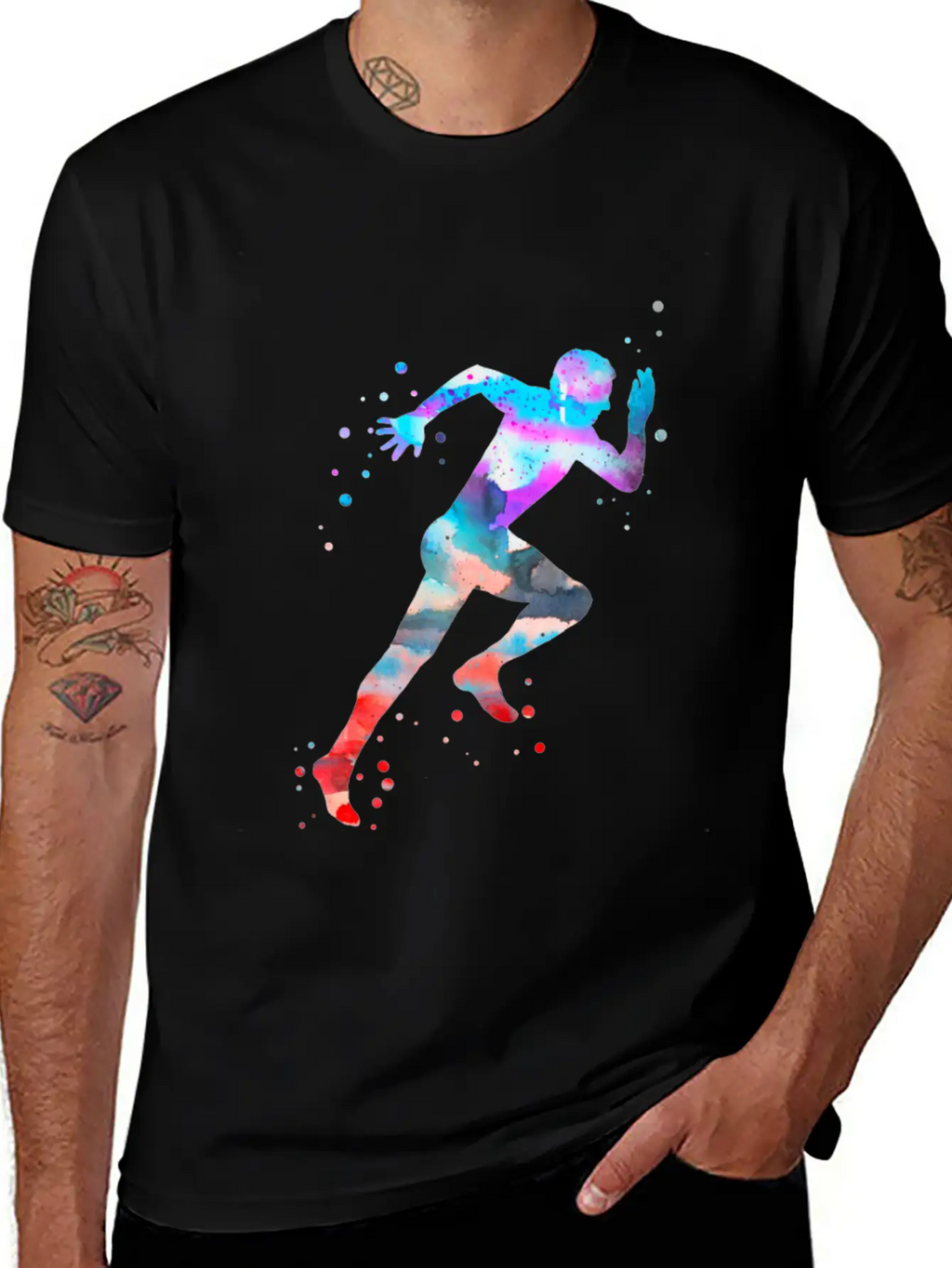 Running Man Unisex Casual T-Shirt – Clean Design For Daily Comfort
