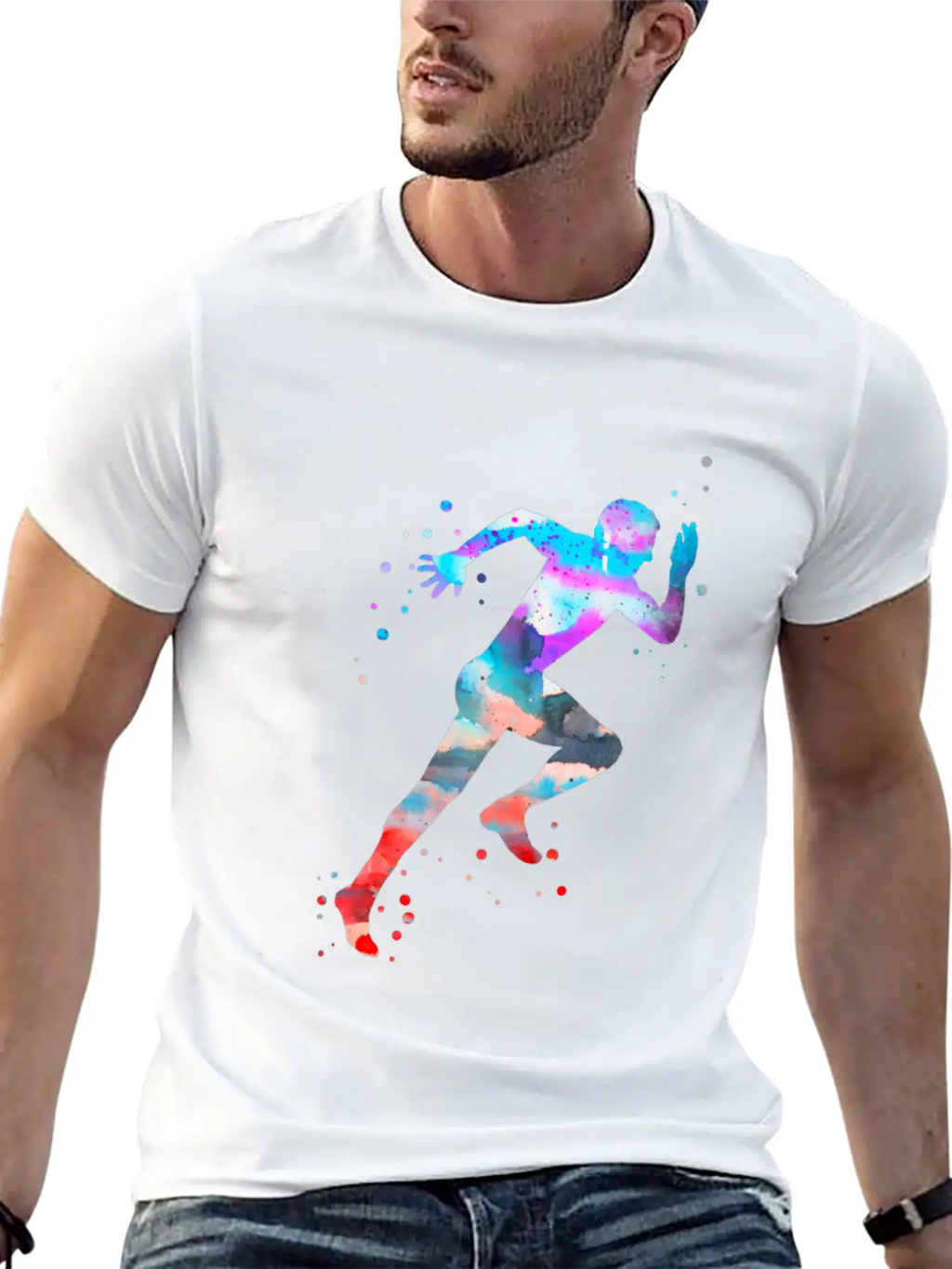 Running Man Unisex Casual T-Shirt – Clean Design For Daily Comfort