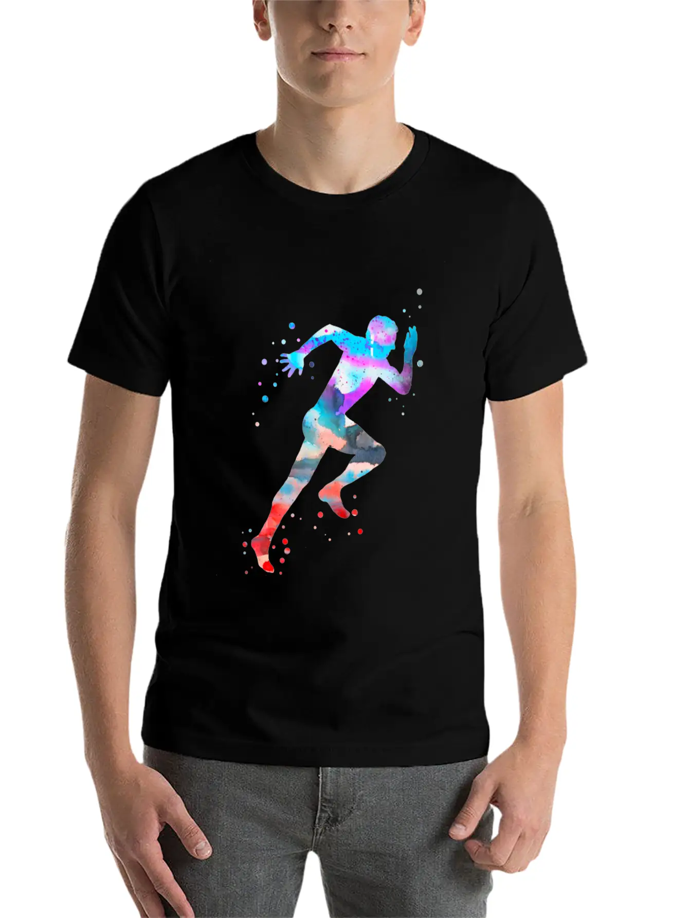 Running Man Unisex Casual T-Shirt – Clean Design For Daily Comfort