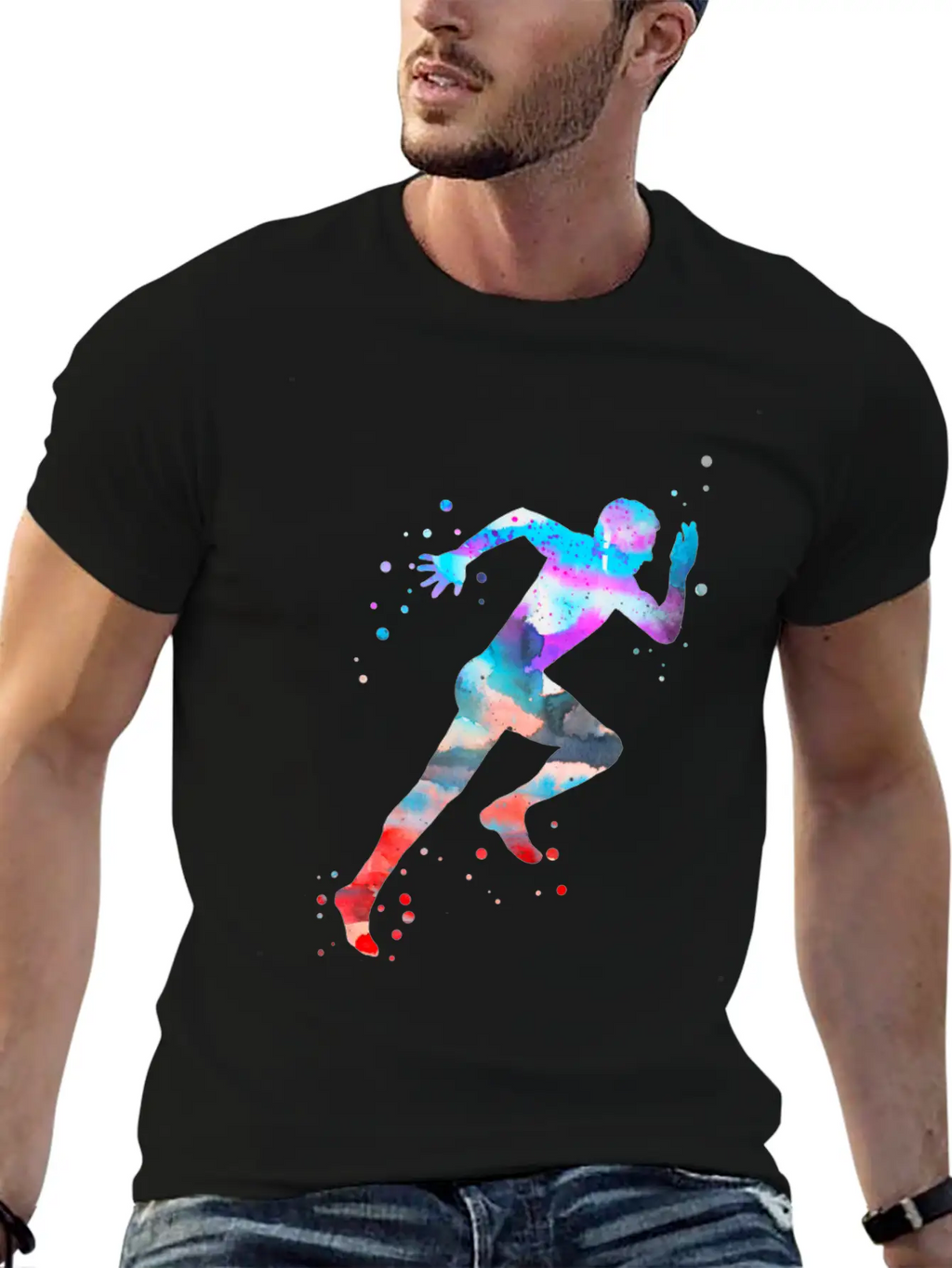 Running Man Unisex Casual T-Shirt – Clean Design For Daily Comfort