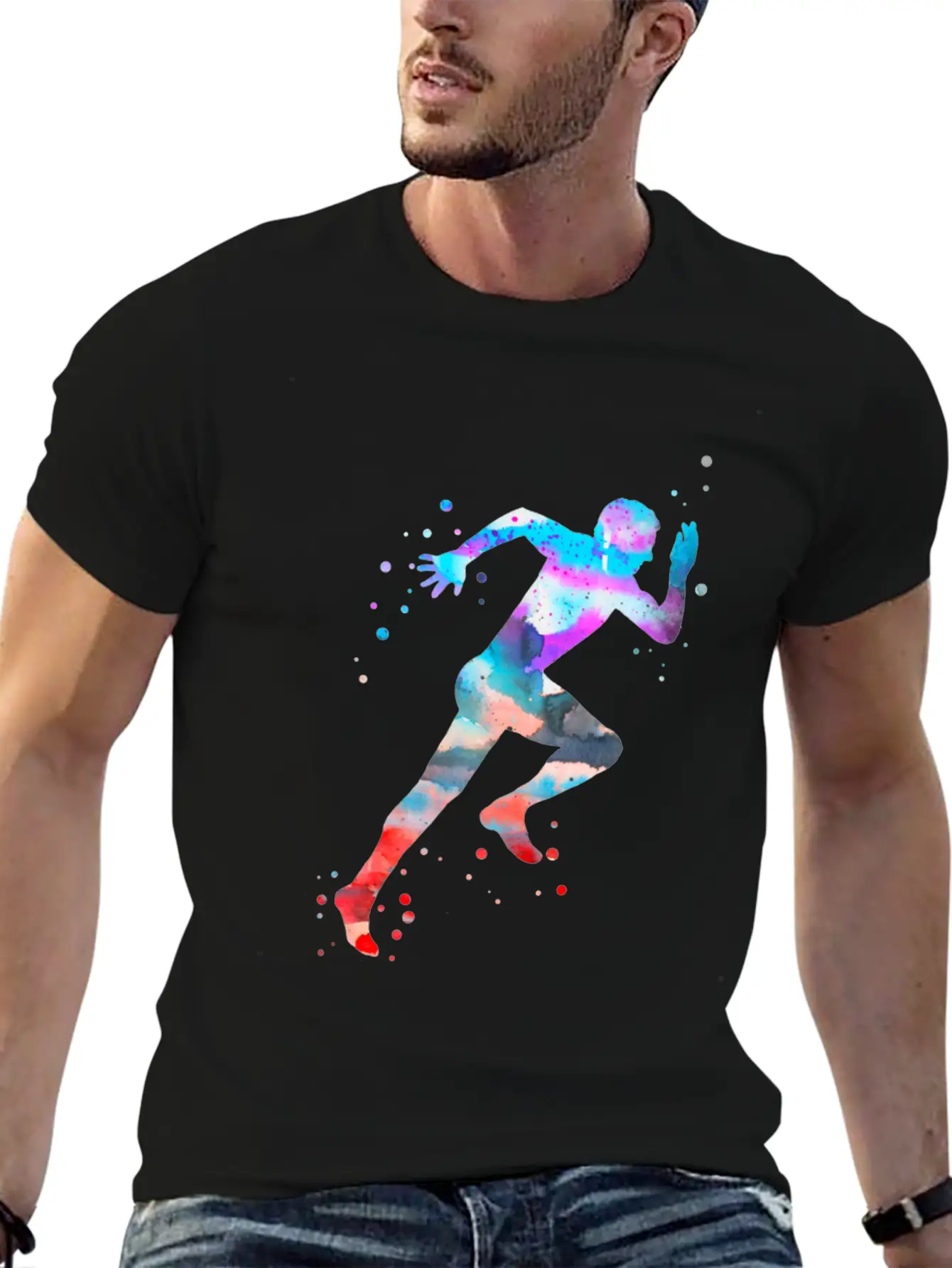 Running Man Unisex Casual T-Shirt – Clean Design For Daily Comfort