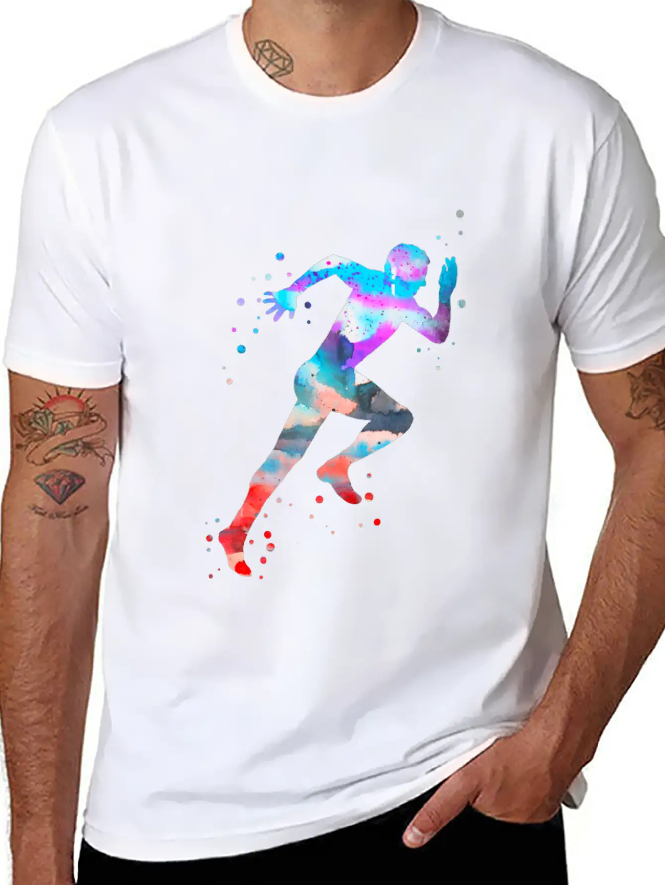 Running Man Unisex Casual T-Shirt – Clean Design For Daily Comfort