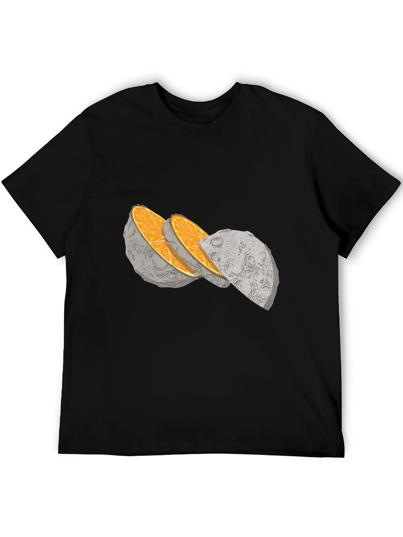 Moon Slice Graphic Tee - Unique Celestial Design