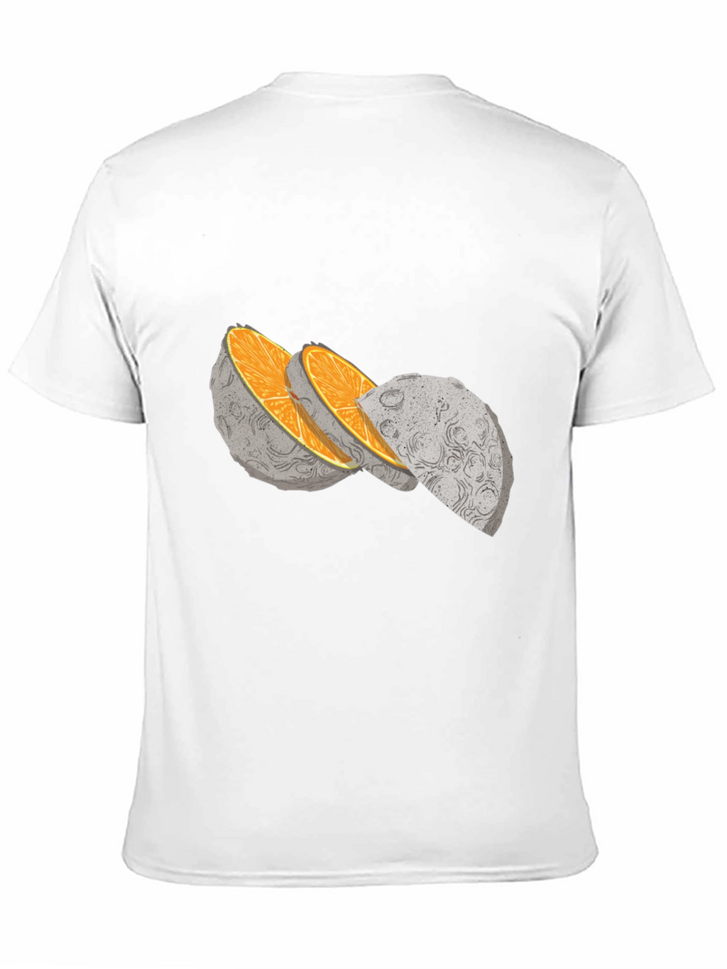 Moon Slice Graphic Tee - Unique Celestial Design