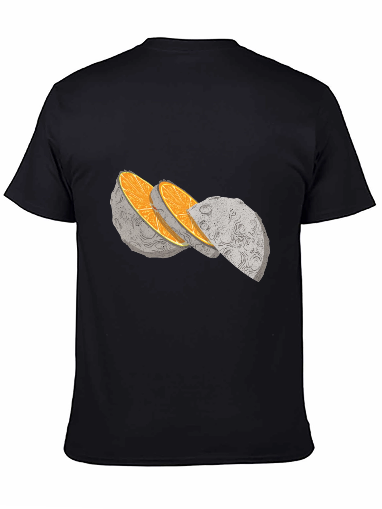 Moon Slice Graphic Tee - Unique Celestial Design