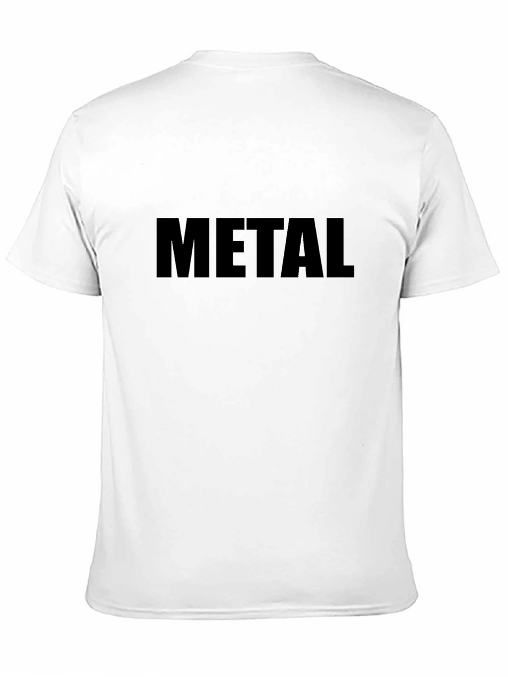 Metal Tee - Black Cotton Graphic T-Shirt