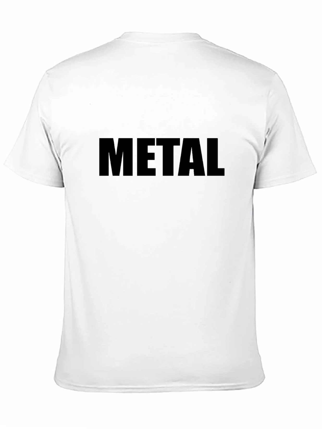 Metal Tee - Black Cotton Graphic T-Shirt