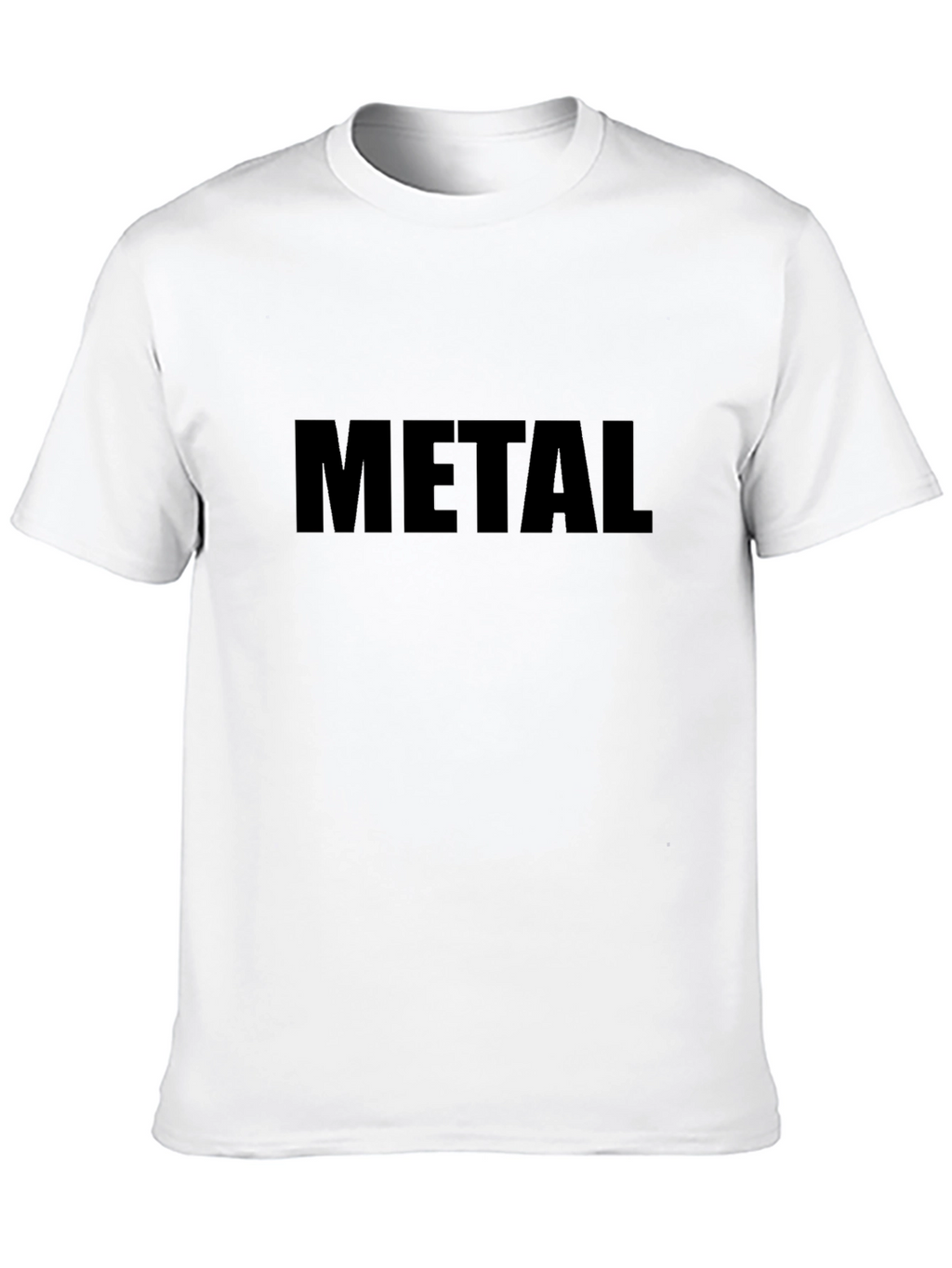 Metal Tee - Black Cotton Graphic T-Shirt
