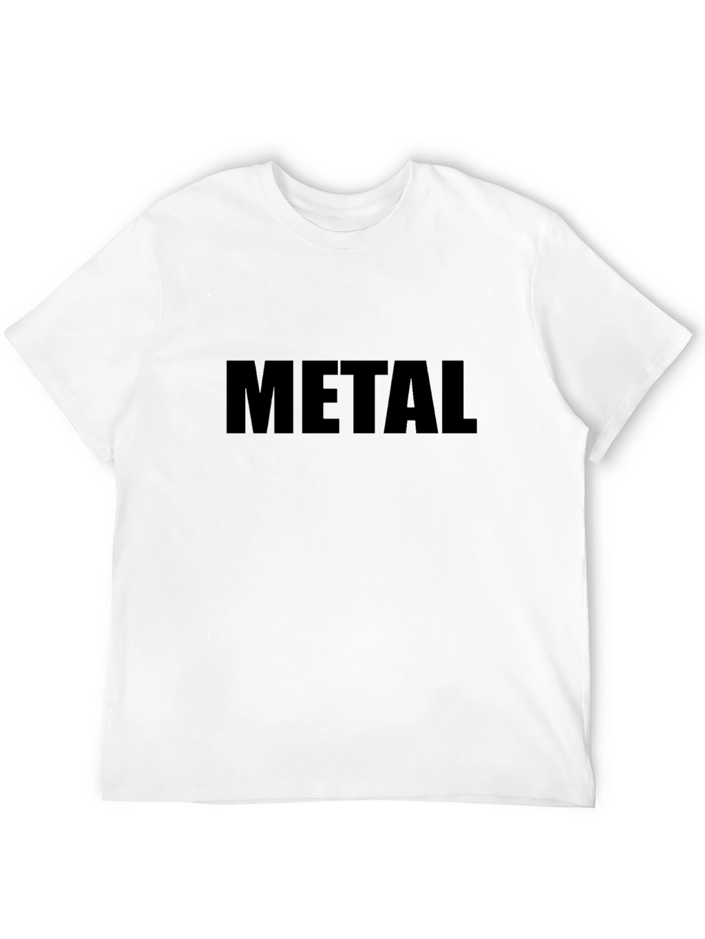 Metal Tee - Black Cotton Graphic T-Shirt
