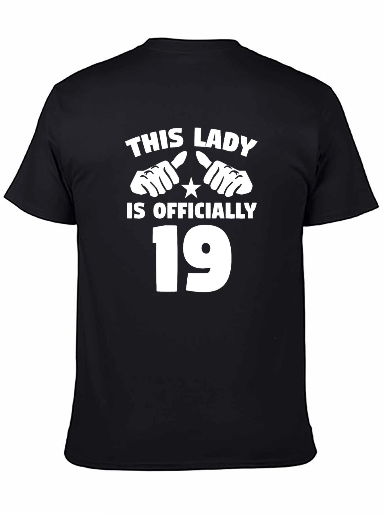 Funny 19th Birthday T-Shirt - This Lady is Officially 19