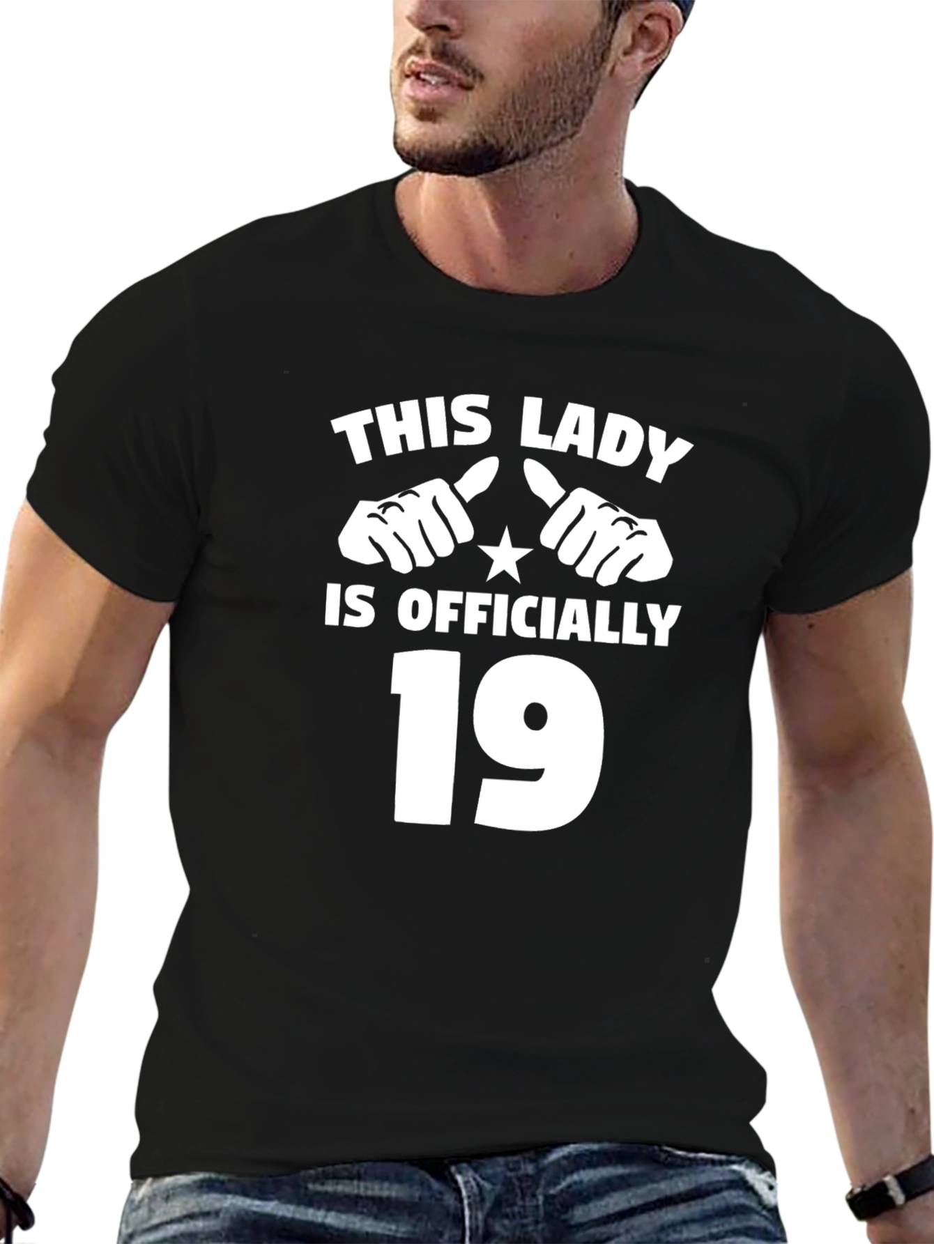Funny 19th Birthday T-Shirt - This Lady is Officially 19