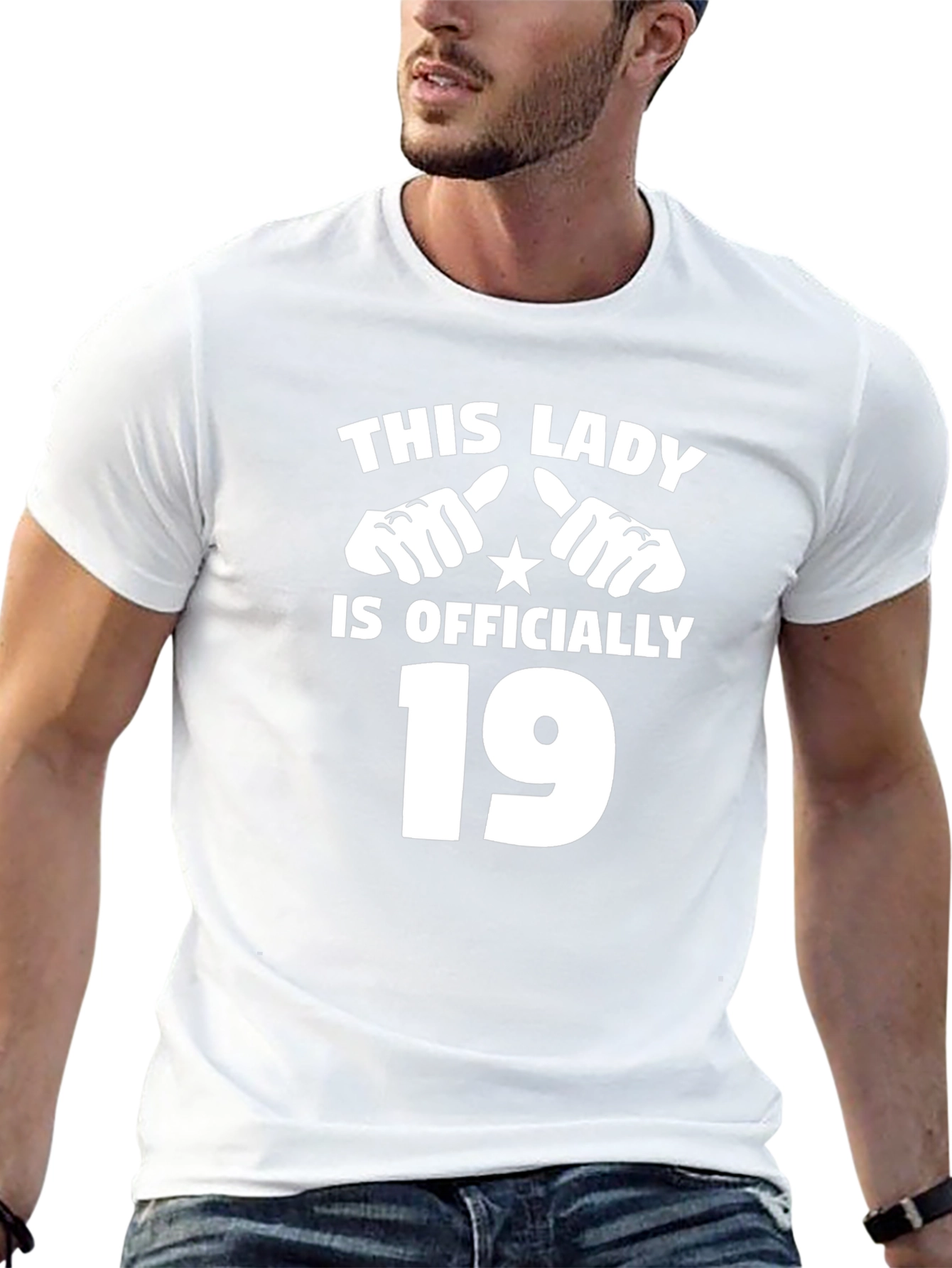 Funny 19th Birthday T-Shirt - This Lady is Officially 19