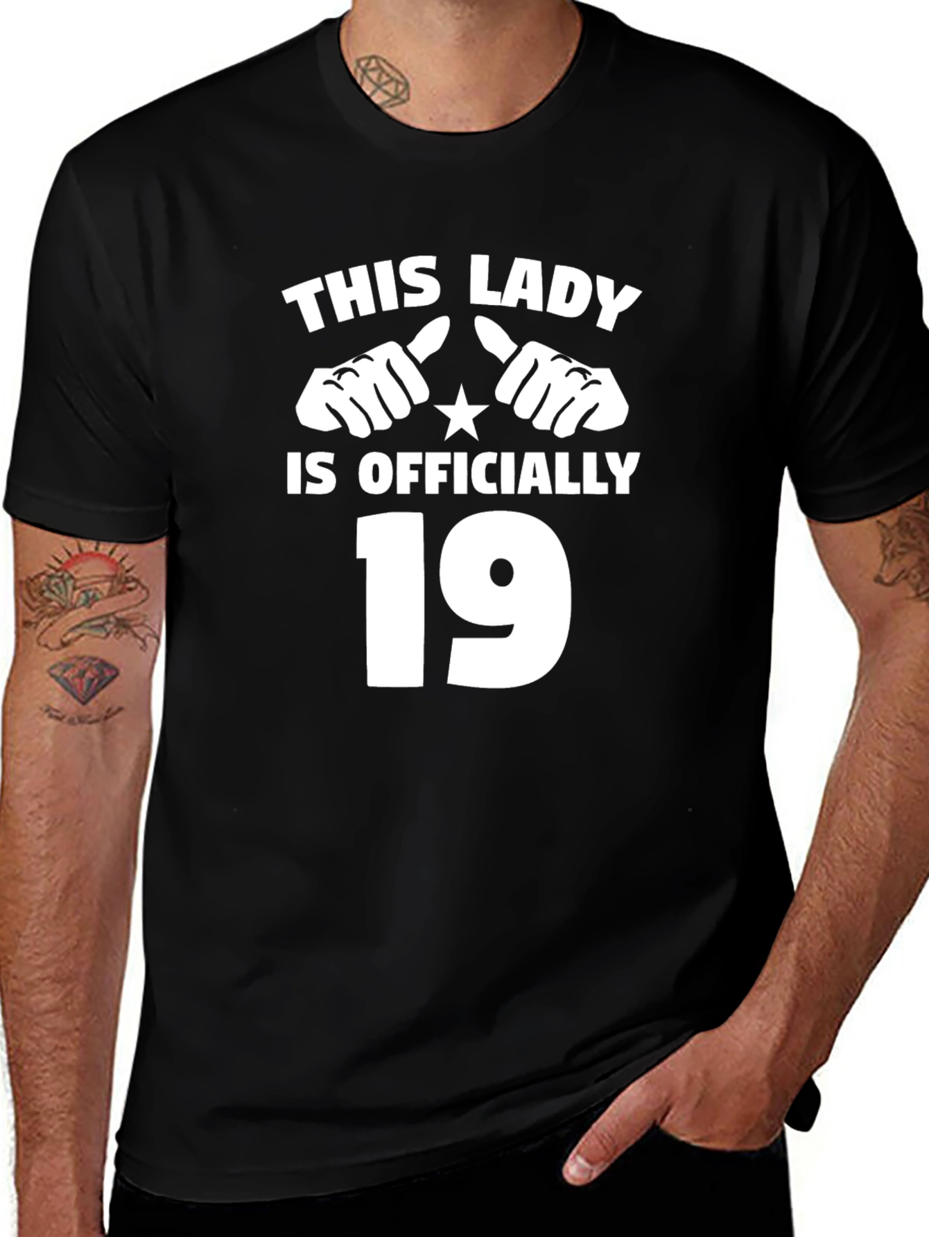 Funny 19th Birthday T-Shirt - This Lady is Officially 19