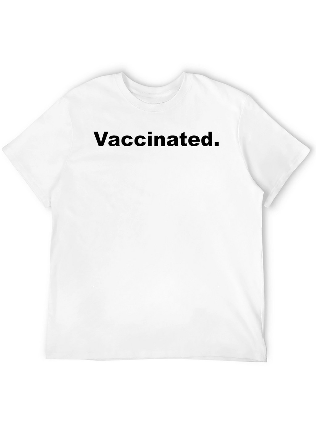 Vaccinated Black T-Shirt - Show Your Status!