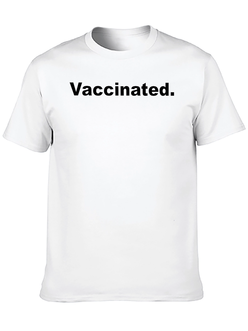 Vaccinated Black T-Shirt - Show Your Status!