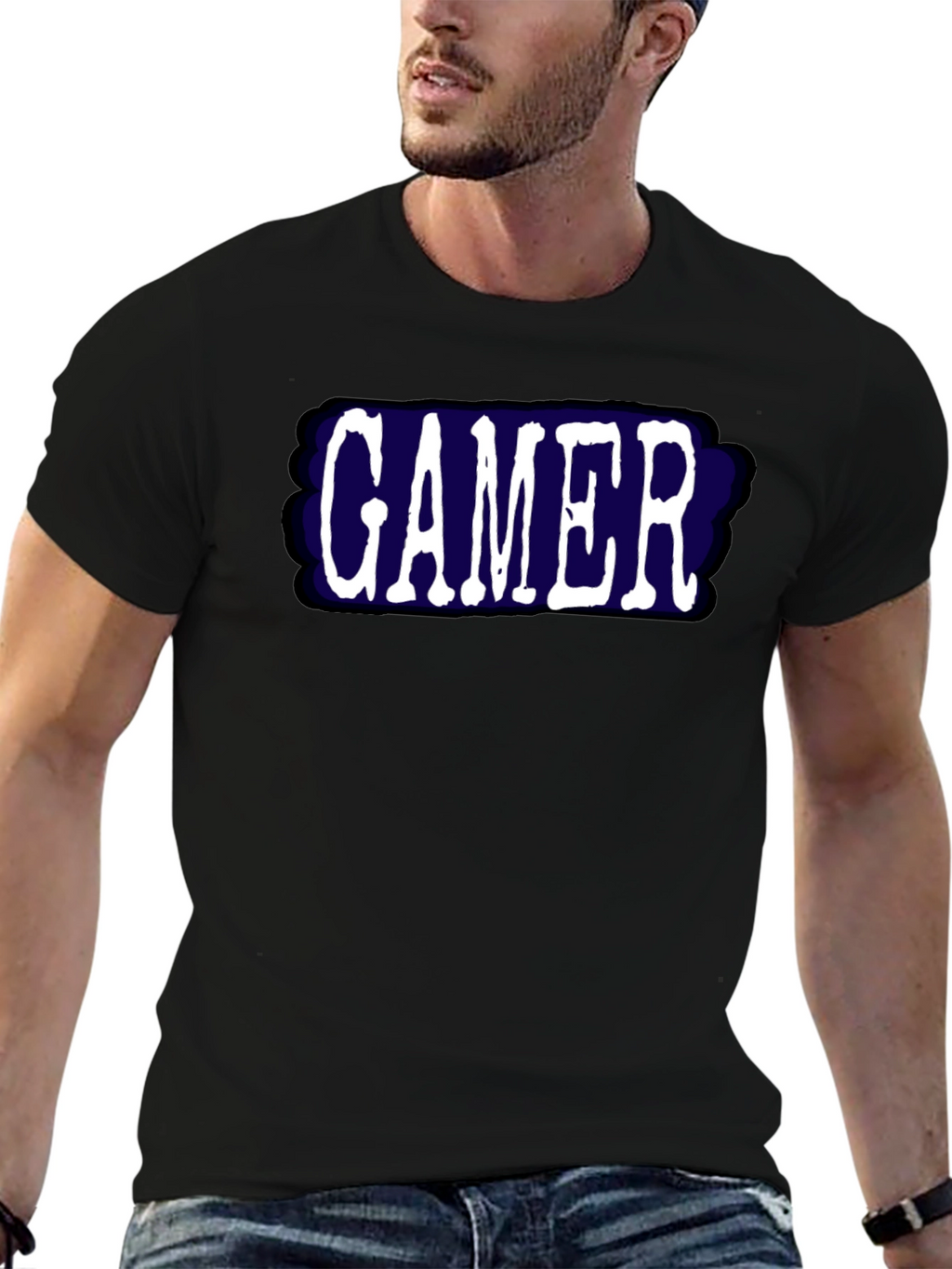Gamer T-Shirt - Black Bold Graphic Tee