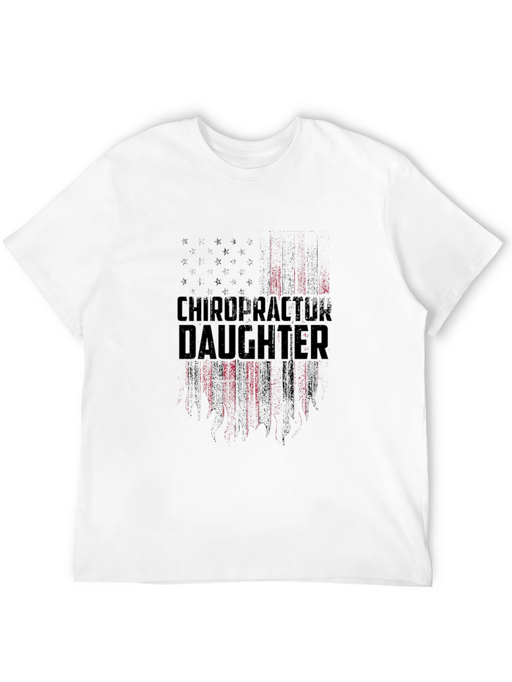 Chiropractor Daughter Patriotic American Flag T-Shirt