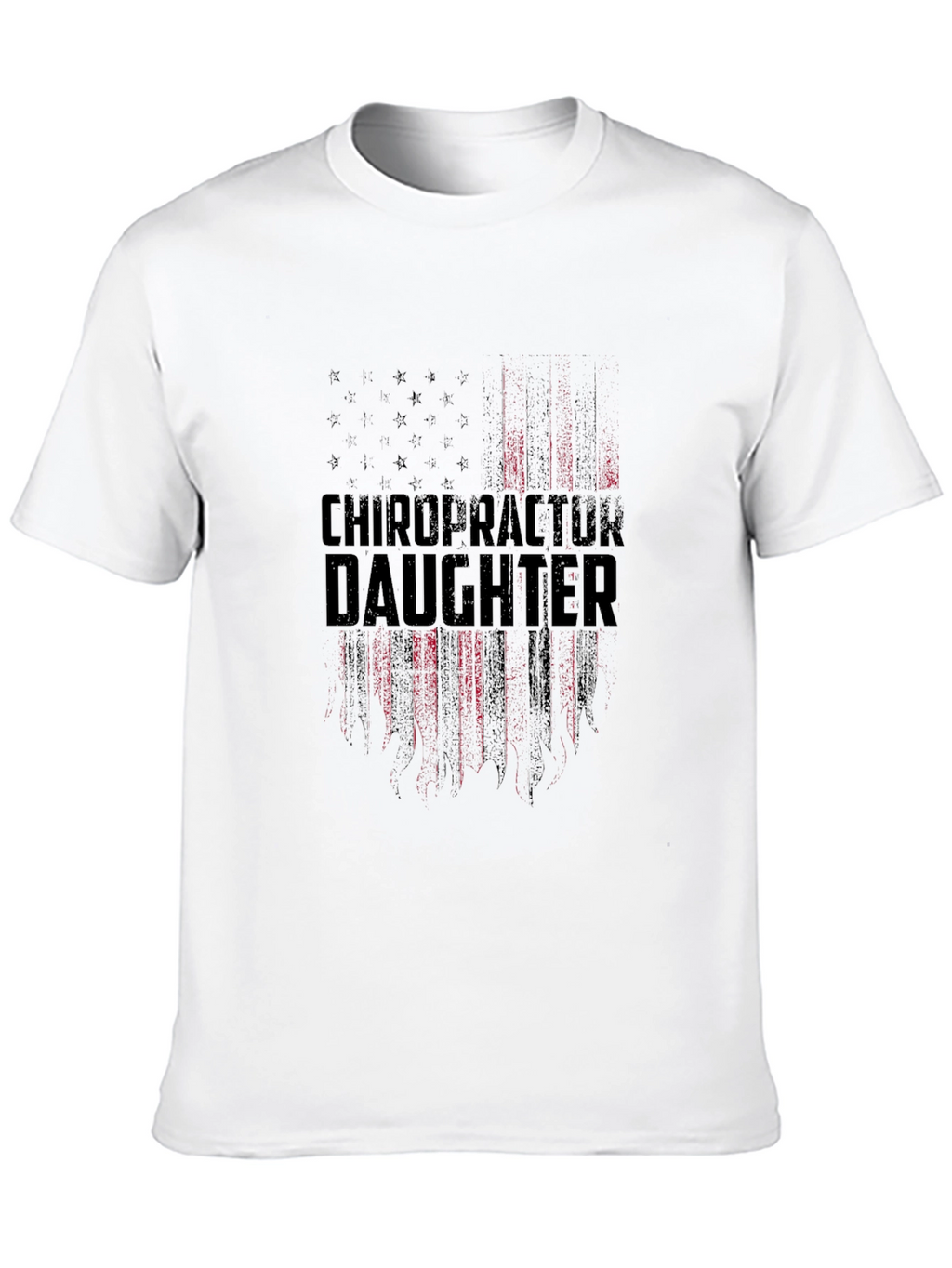 Chiropractor Daughter Patriotic American Flag T-Shirt
