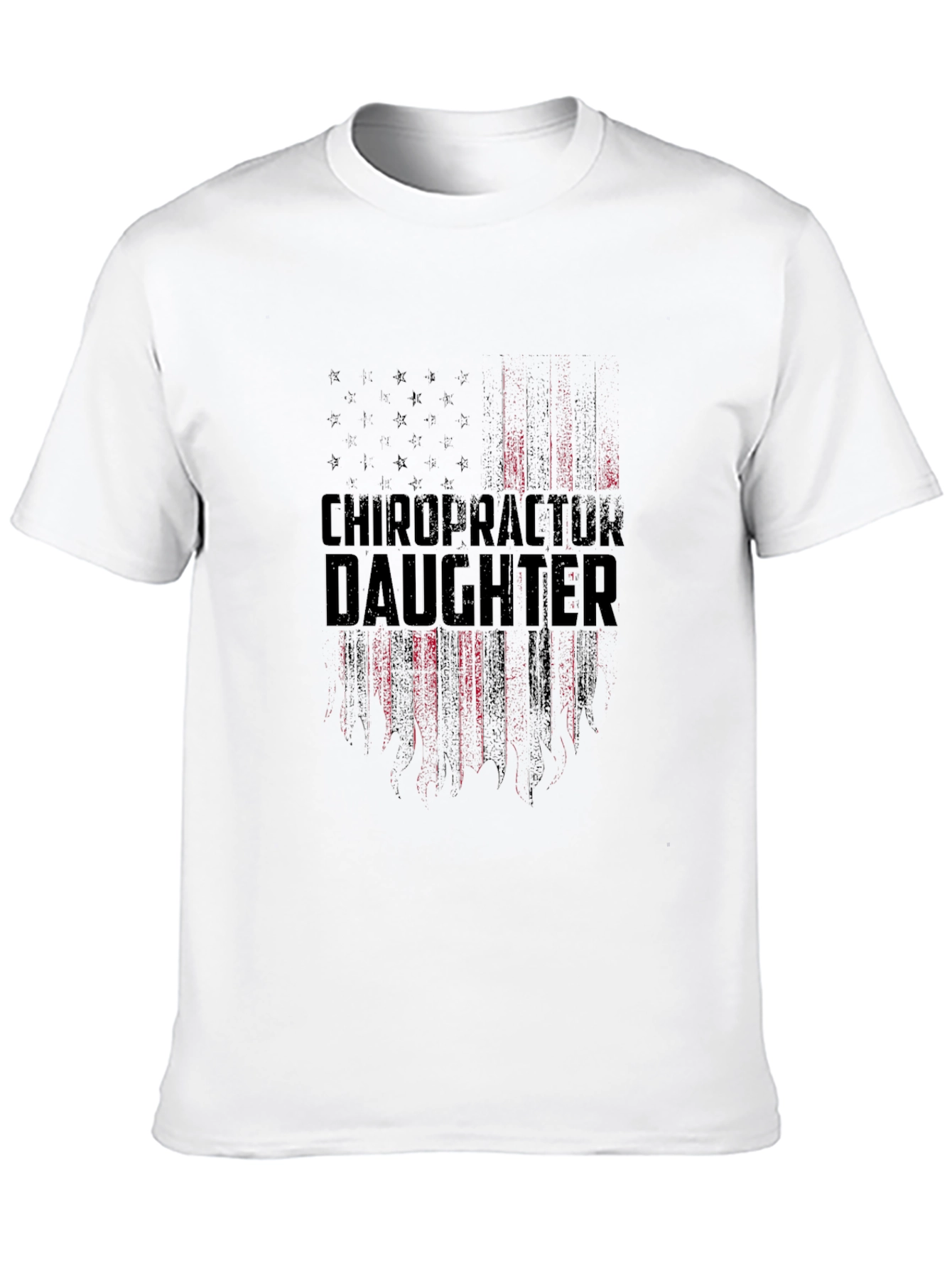 Chiropractor Daughter Patriotic American Flag T-Shirt