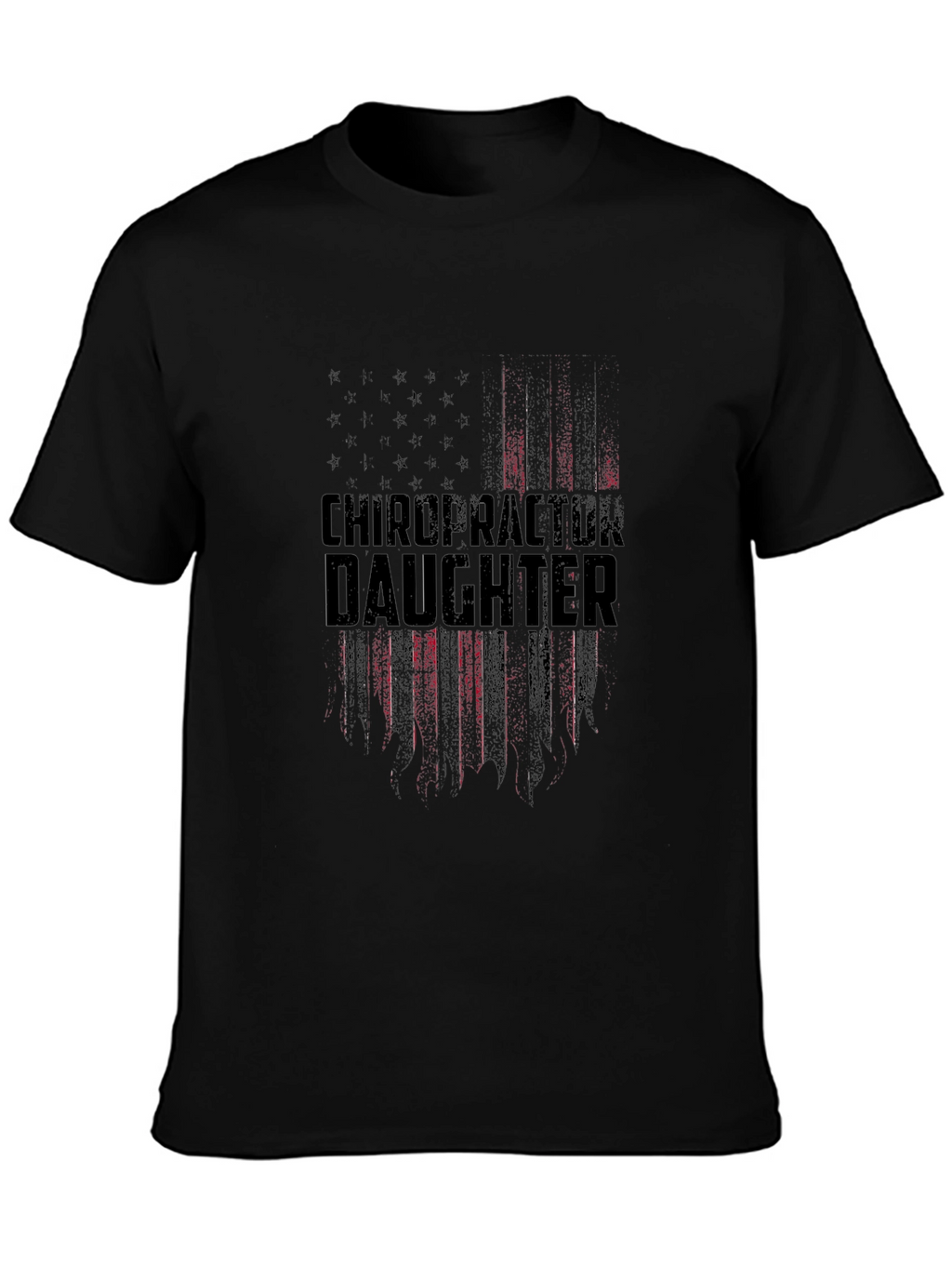 Chiropractor Daughter Patriotic American Flag T-Shirt