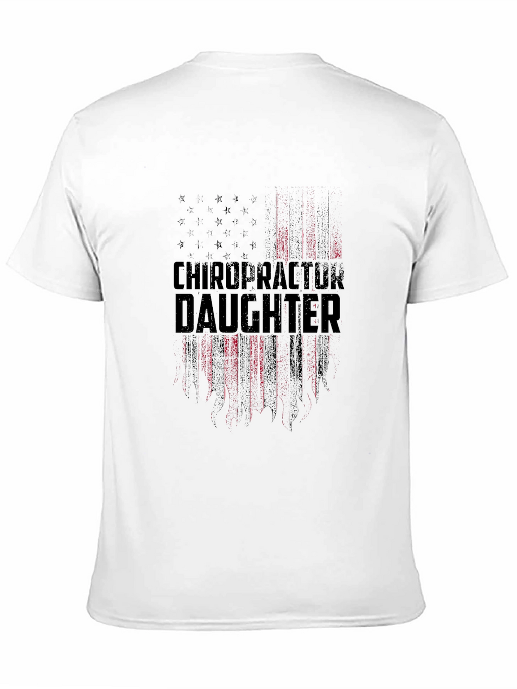 Chiropractor Daughter Patriotic American Flag T-Shirt