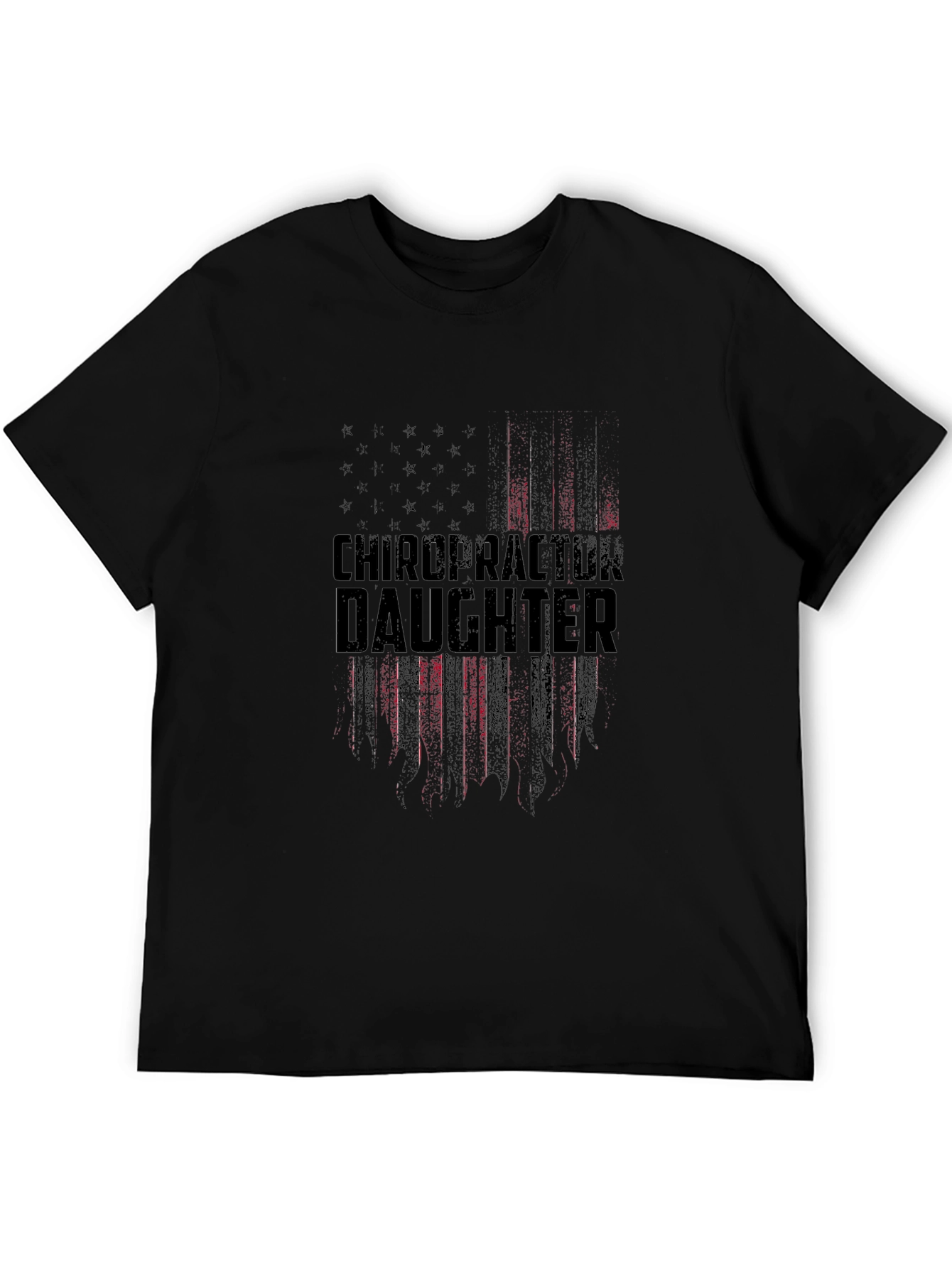 Chiropractor Daughter Patriotic American Flag T-Shirt