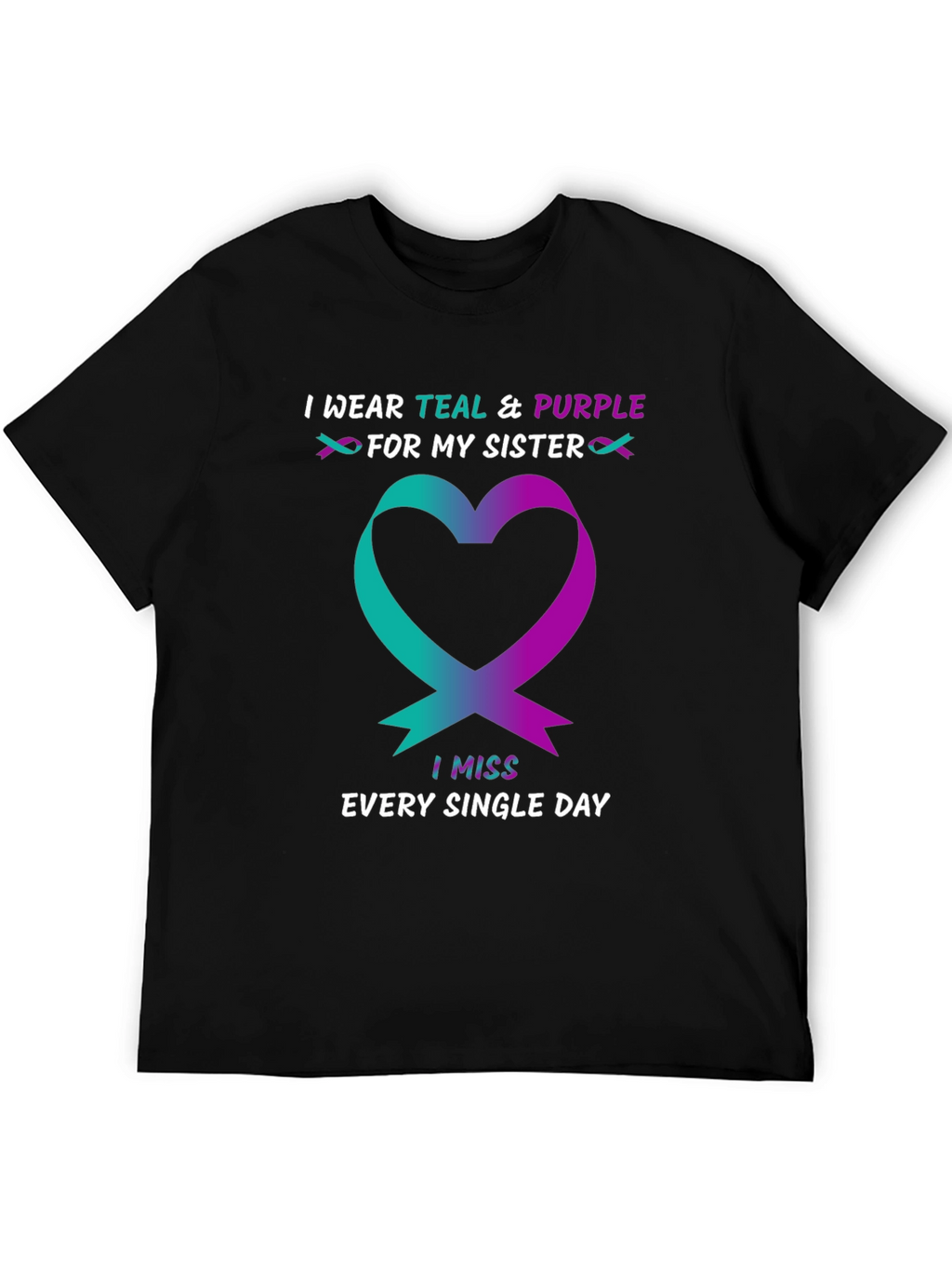 Teal & Purple Sister Remembrance T-Shirt