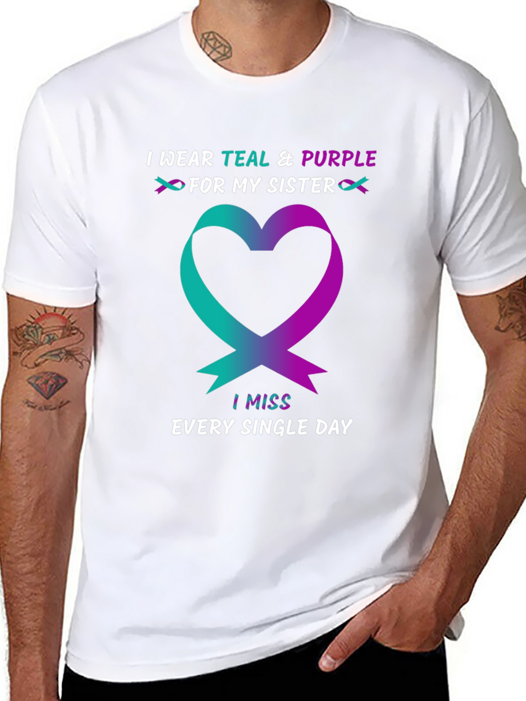 Teal & Purple Sister Remembrance T-Shirt