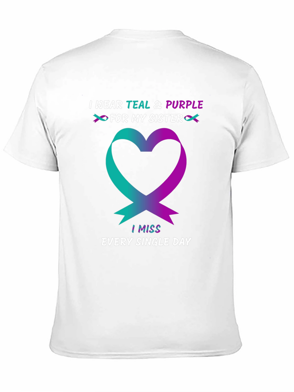 Teal & Purple Sister Remembrance T-Shirt
