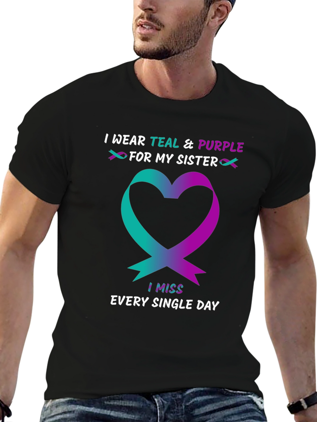 Teal & Purple Sister Remembrance T-Shirt