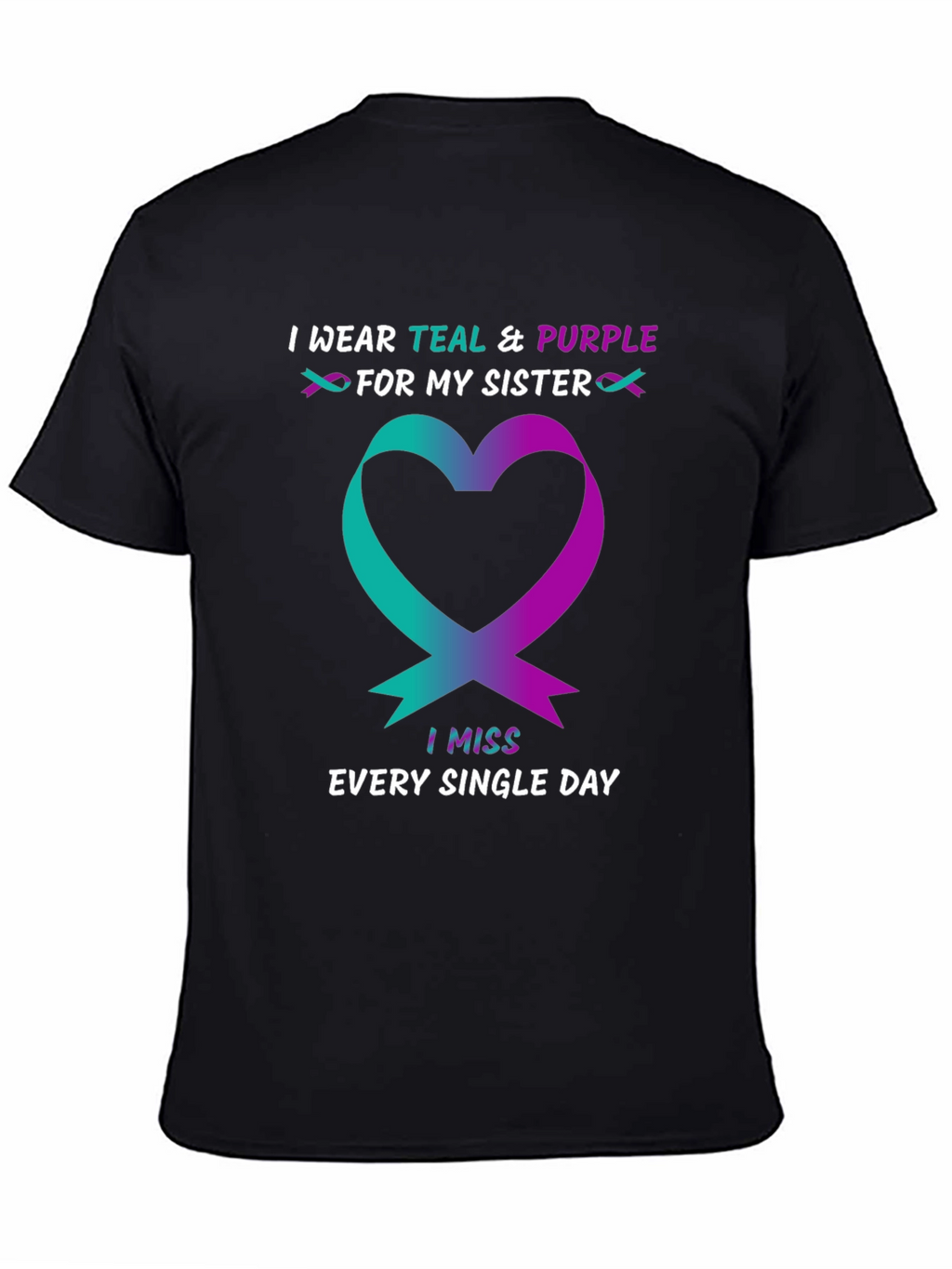 Teal & Purple Sister Remembrance T-Shirt