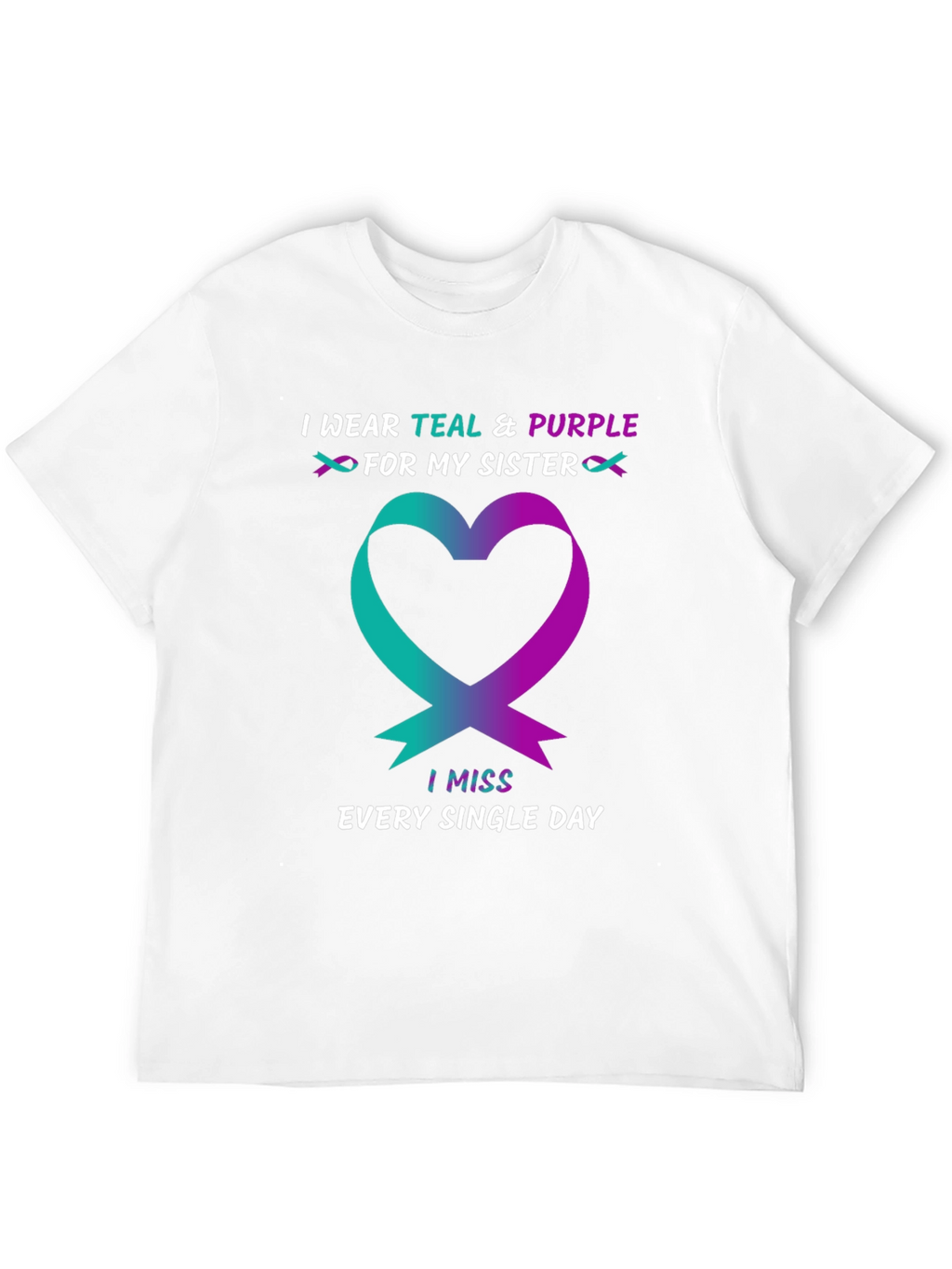 Teal & Purple Sister Remembrance T-Shirt