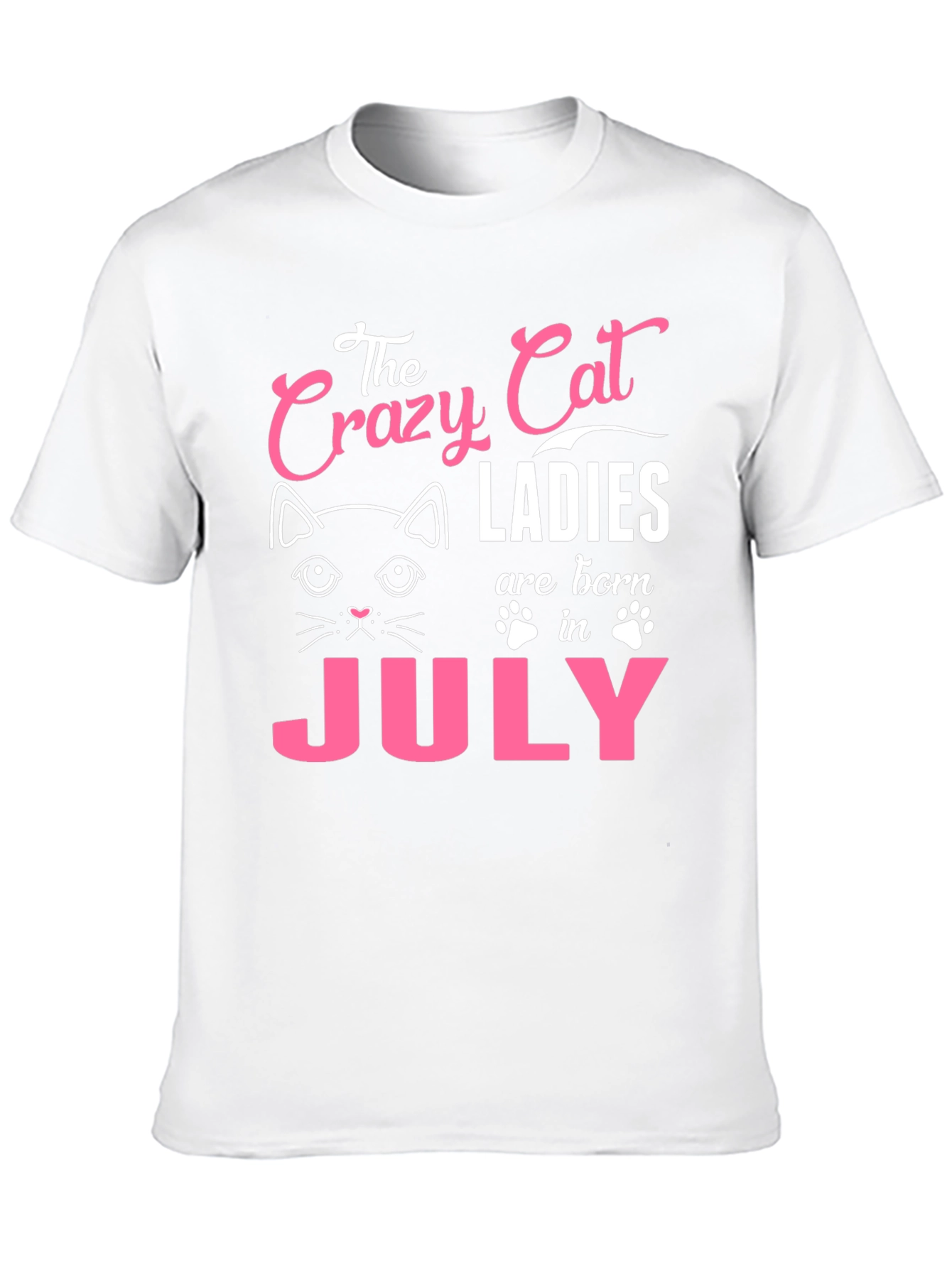 Crazy Cat Ladies July Birthday T-Shirt