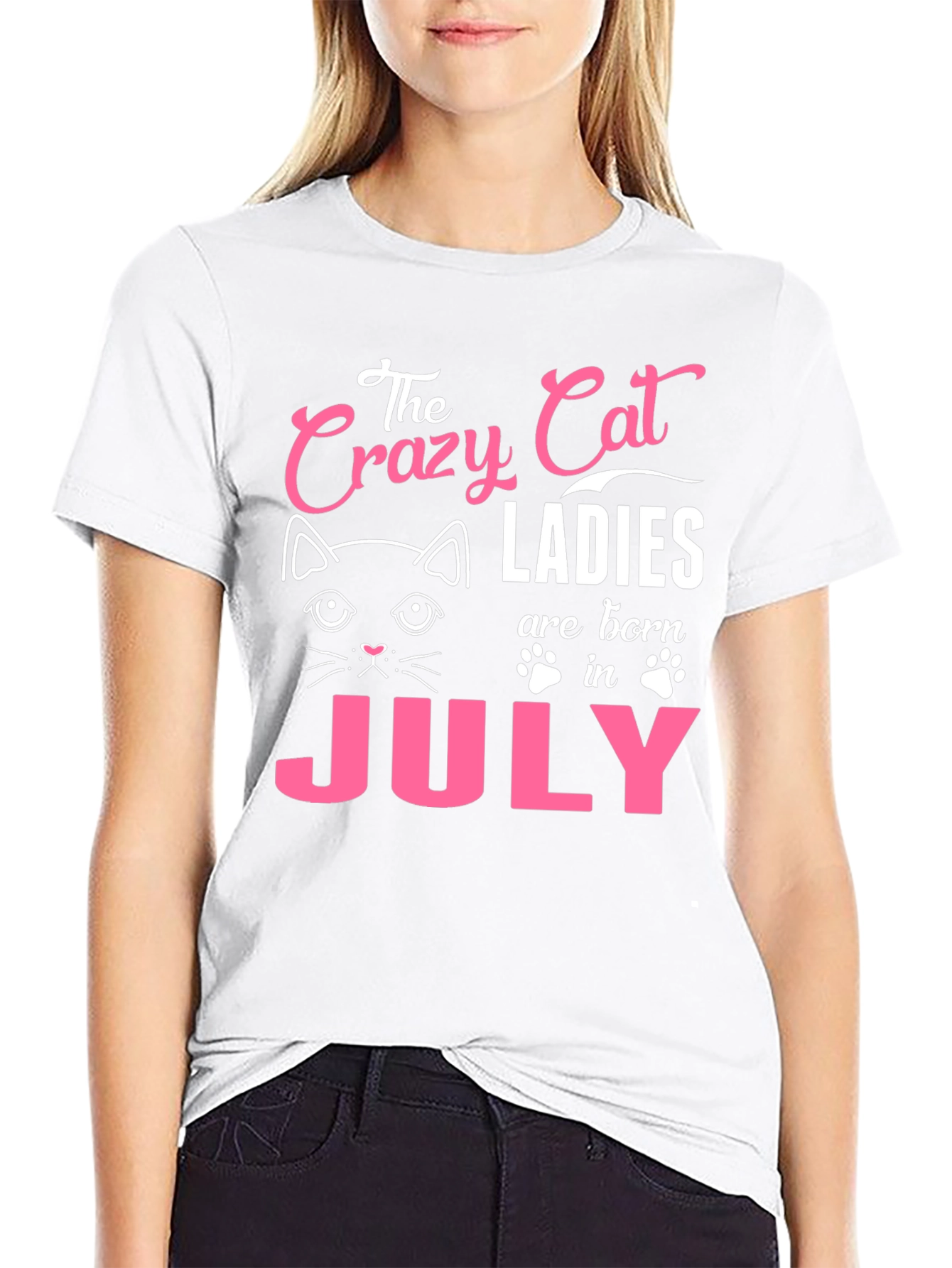 Crazy Cat Ladies July Birthday T-Shirt